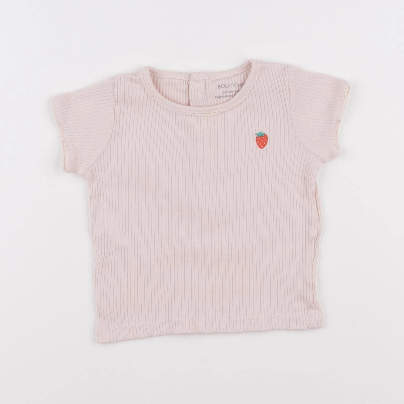 Boutchou - tee-shirt rose - 12 mois