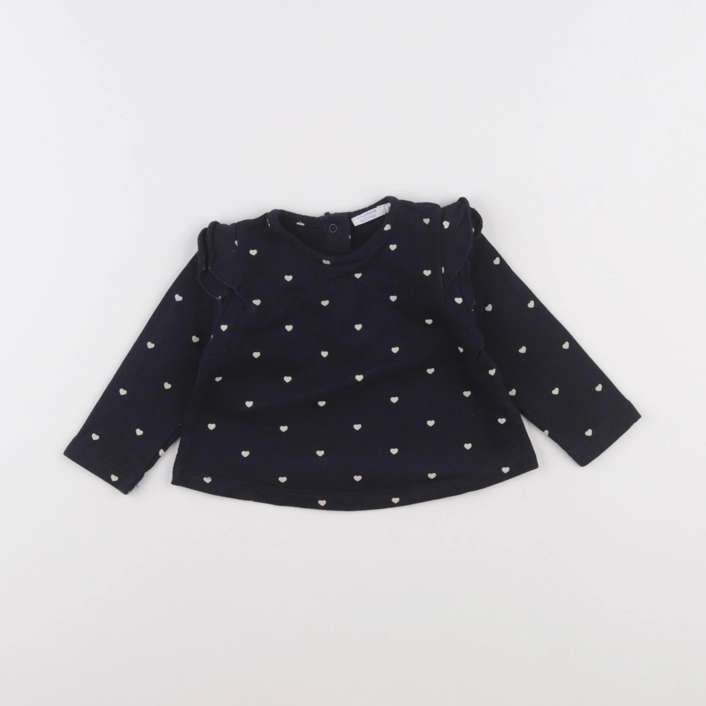 Boutchou - sweat bleu - 9 mois