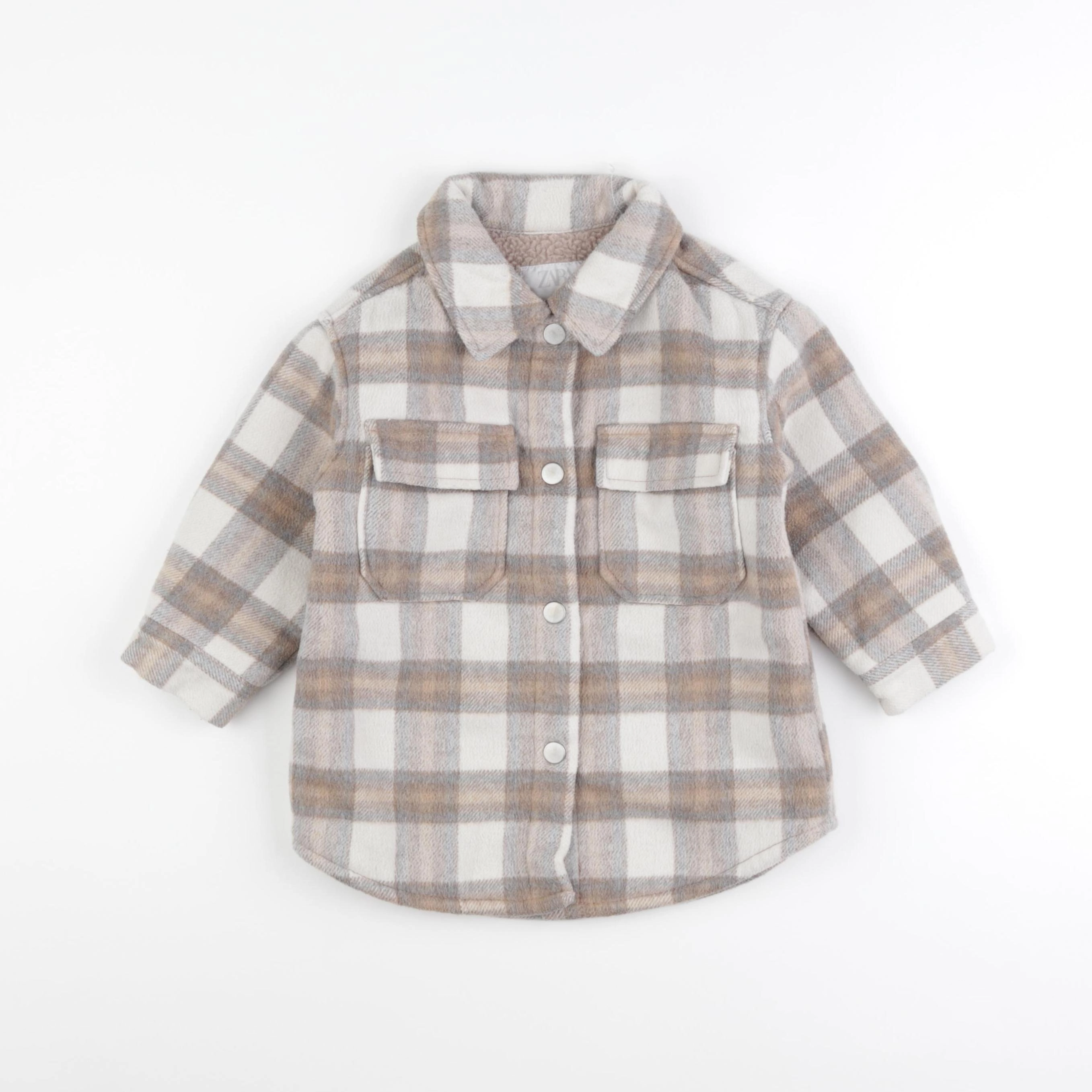 Zara - chemise beige - 2/3 ans
