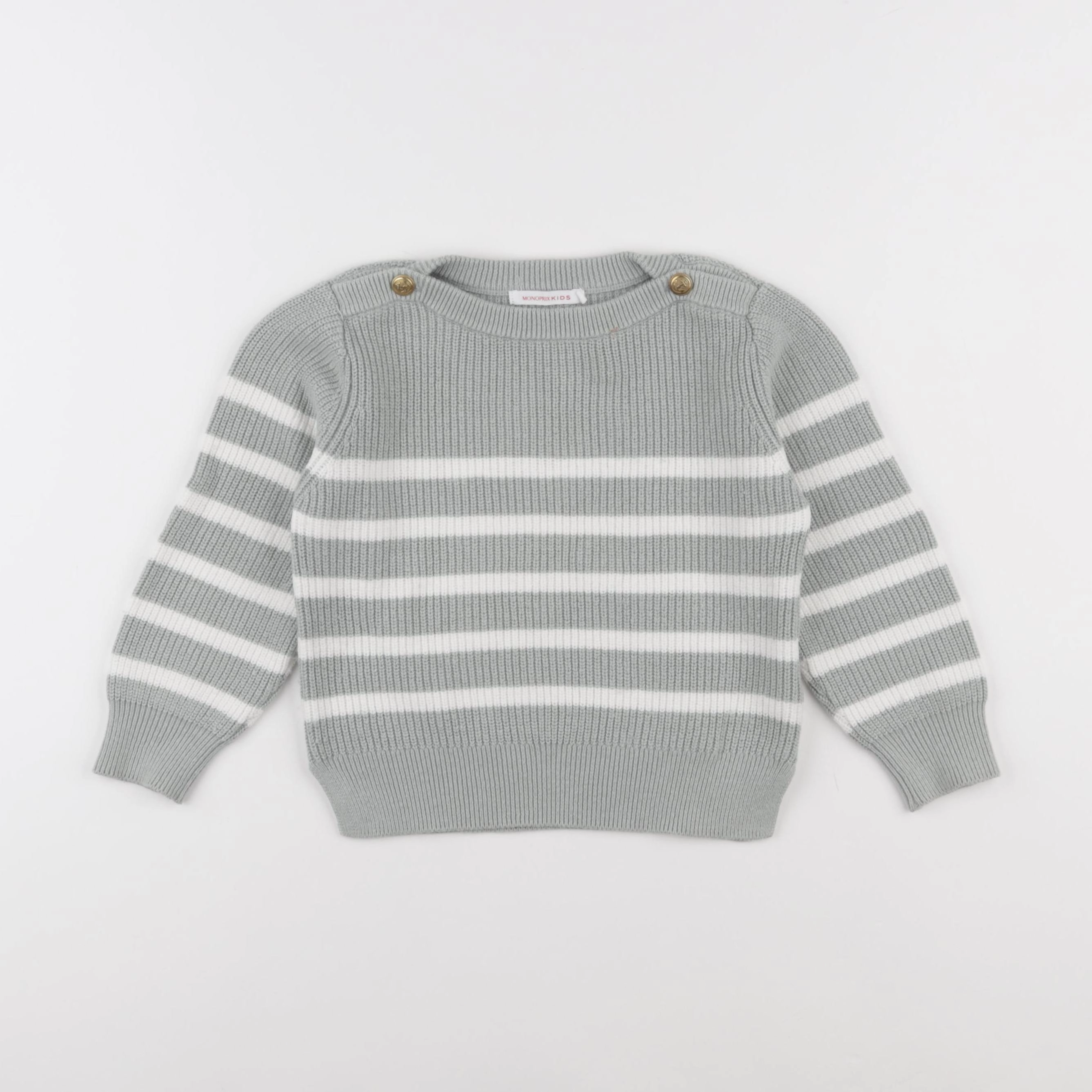 Monoprix - pull vert - 4 ans