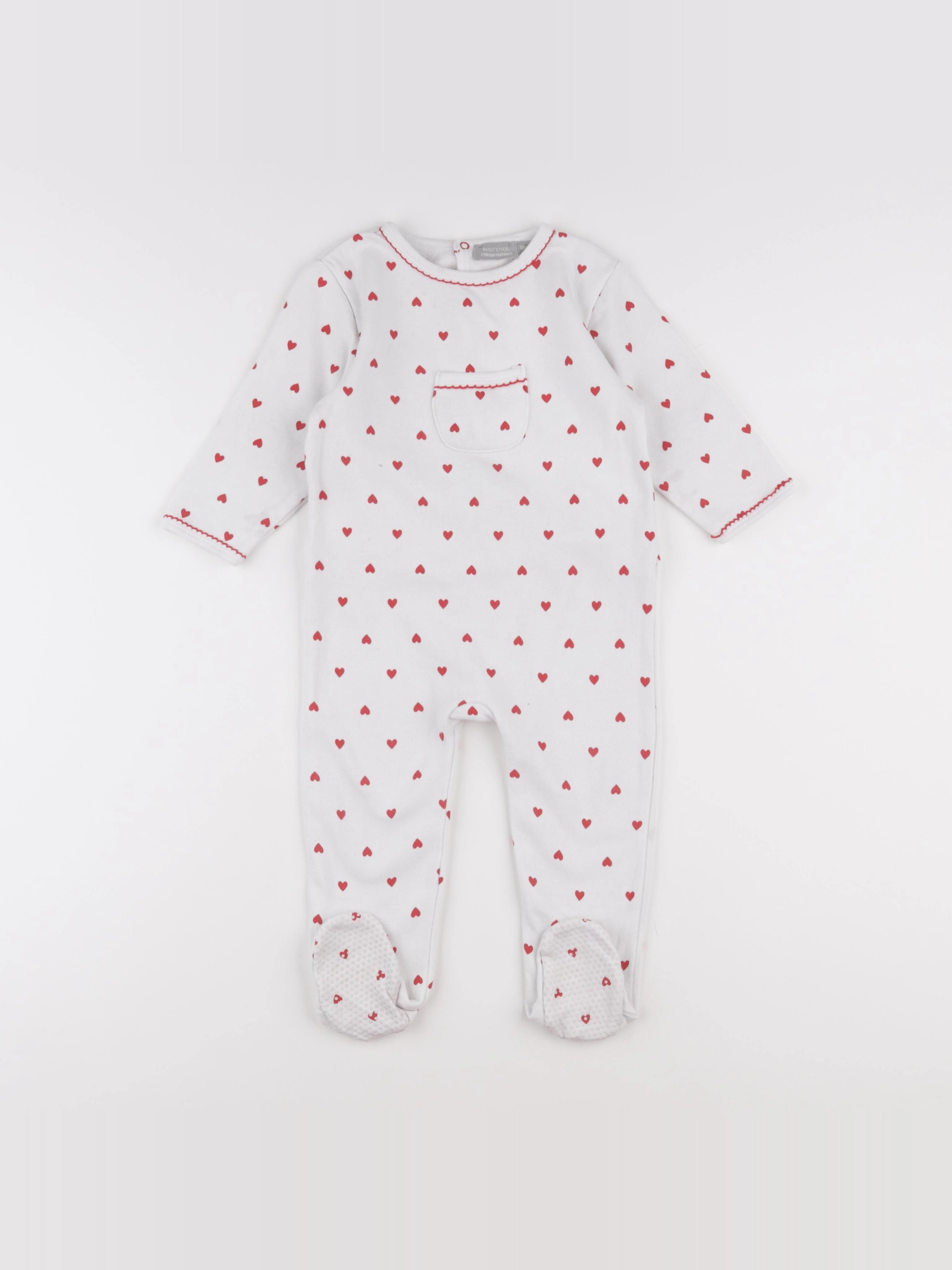 Boutchou - pyjama coton blanc - 18 mois
