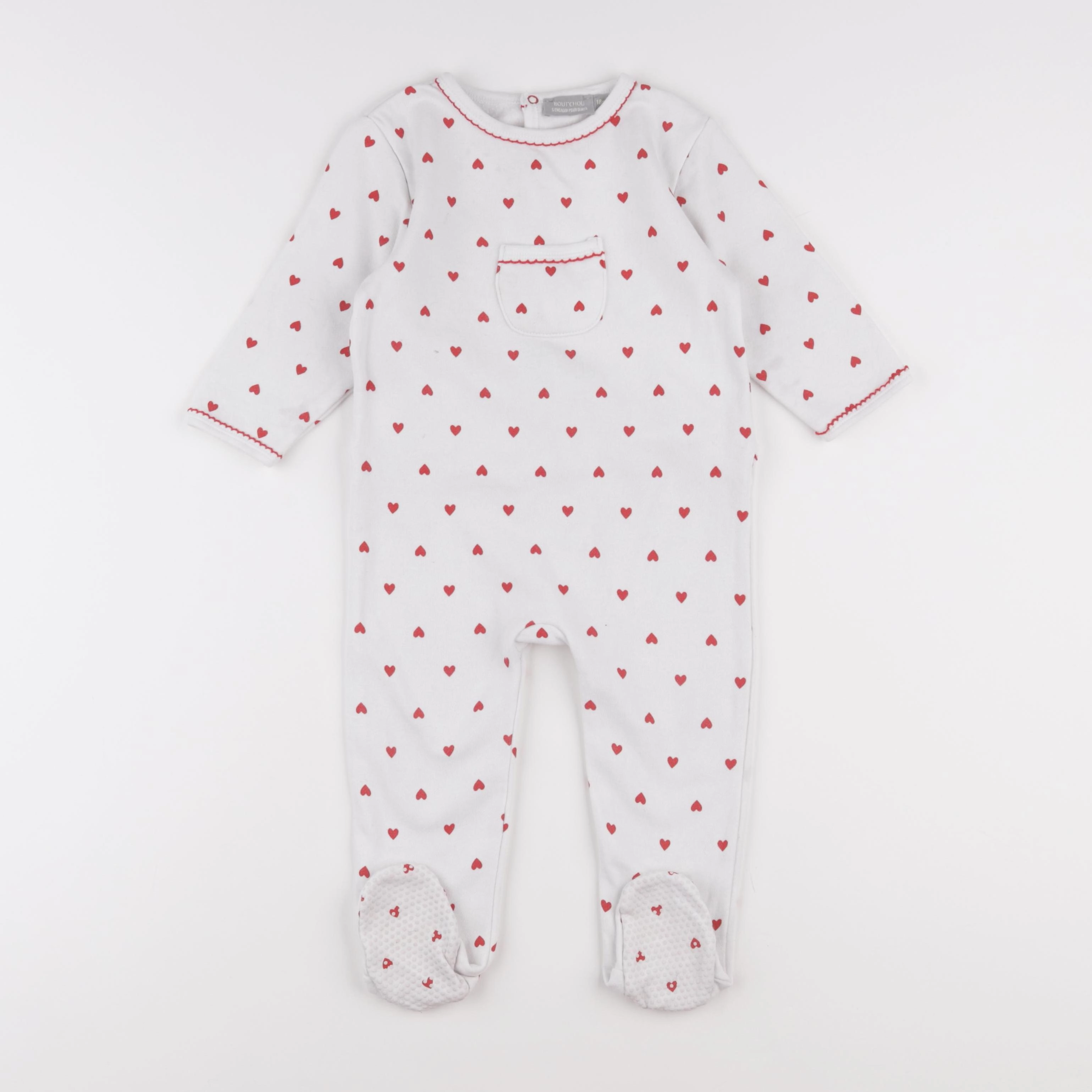Boutchou - pyjama coton blanc - 18 mois