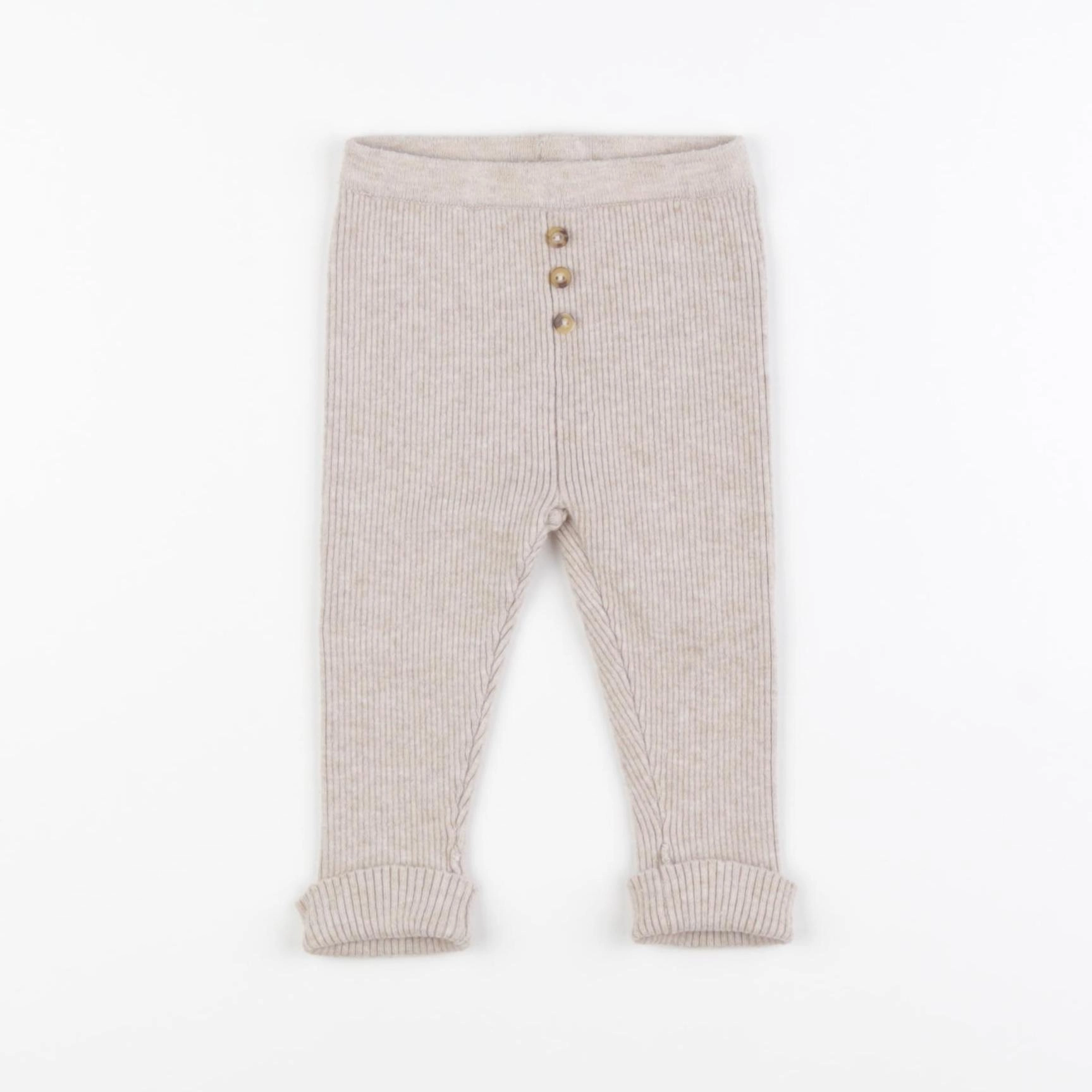 Vertbaudet - legging beige - 6 mois