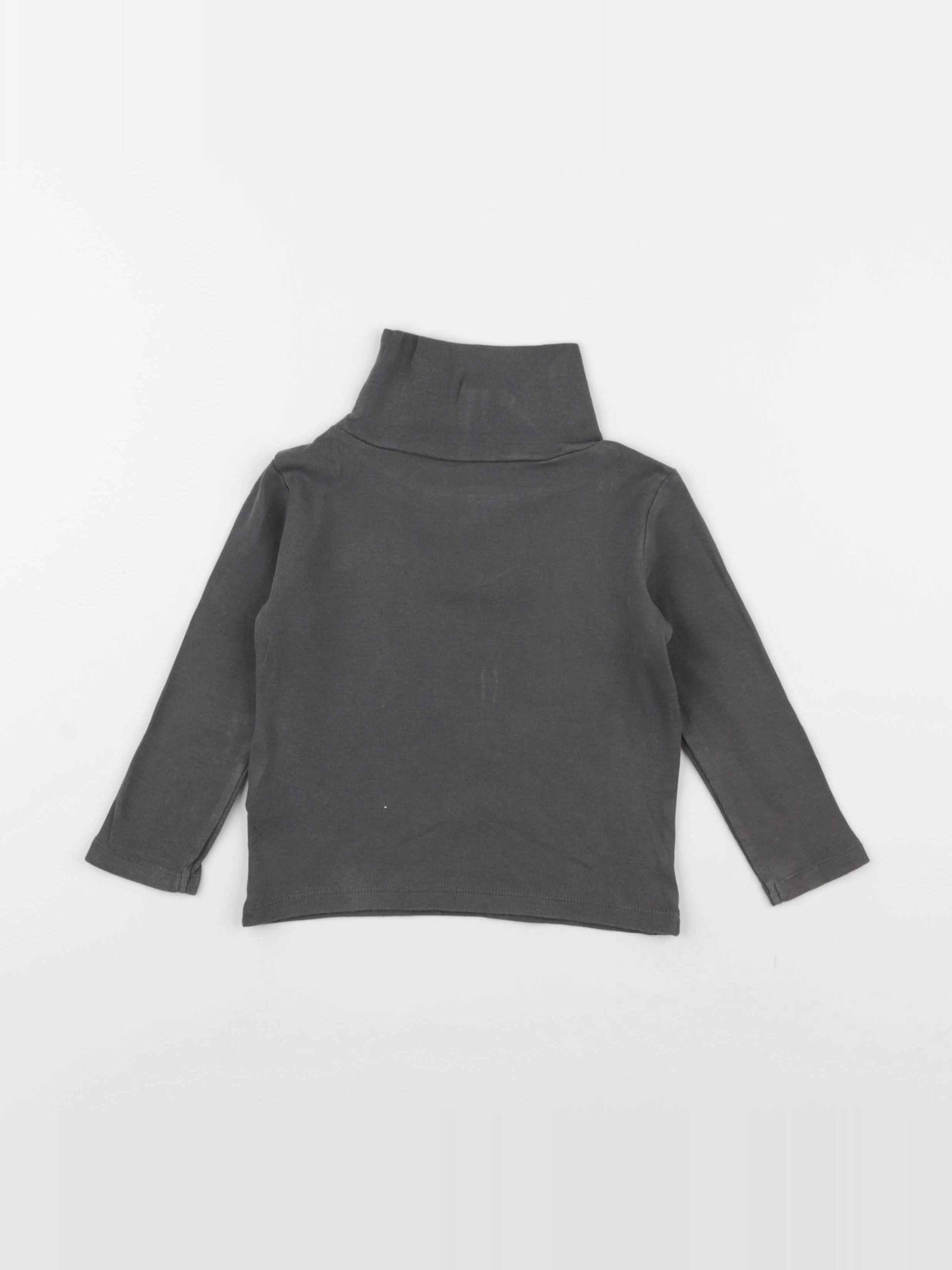 Vertbaudet - sous-pull gris - 2 ans