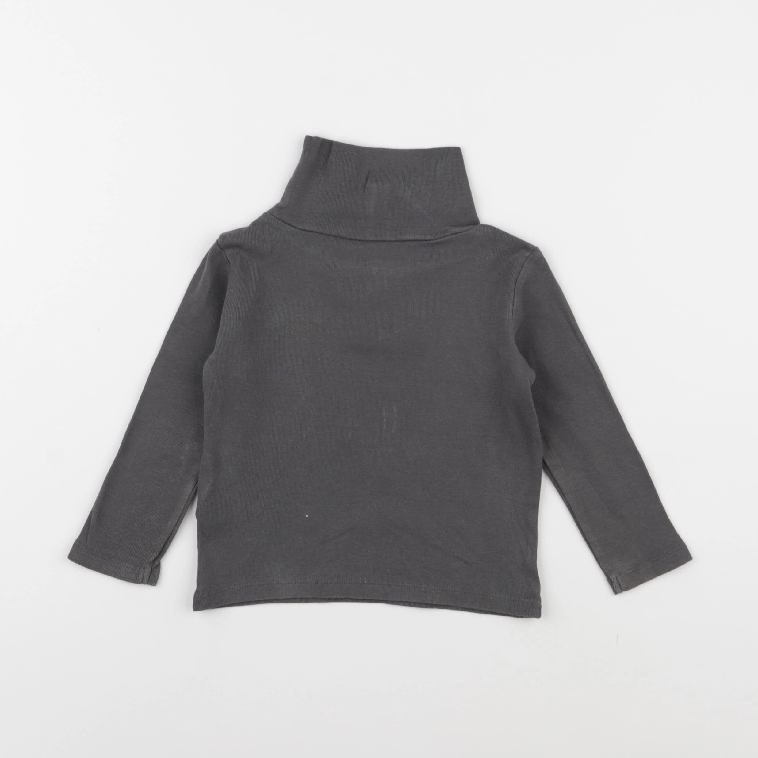 Vertbaudet - sous-pull gris - 2 ans