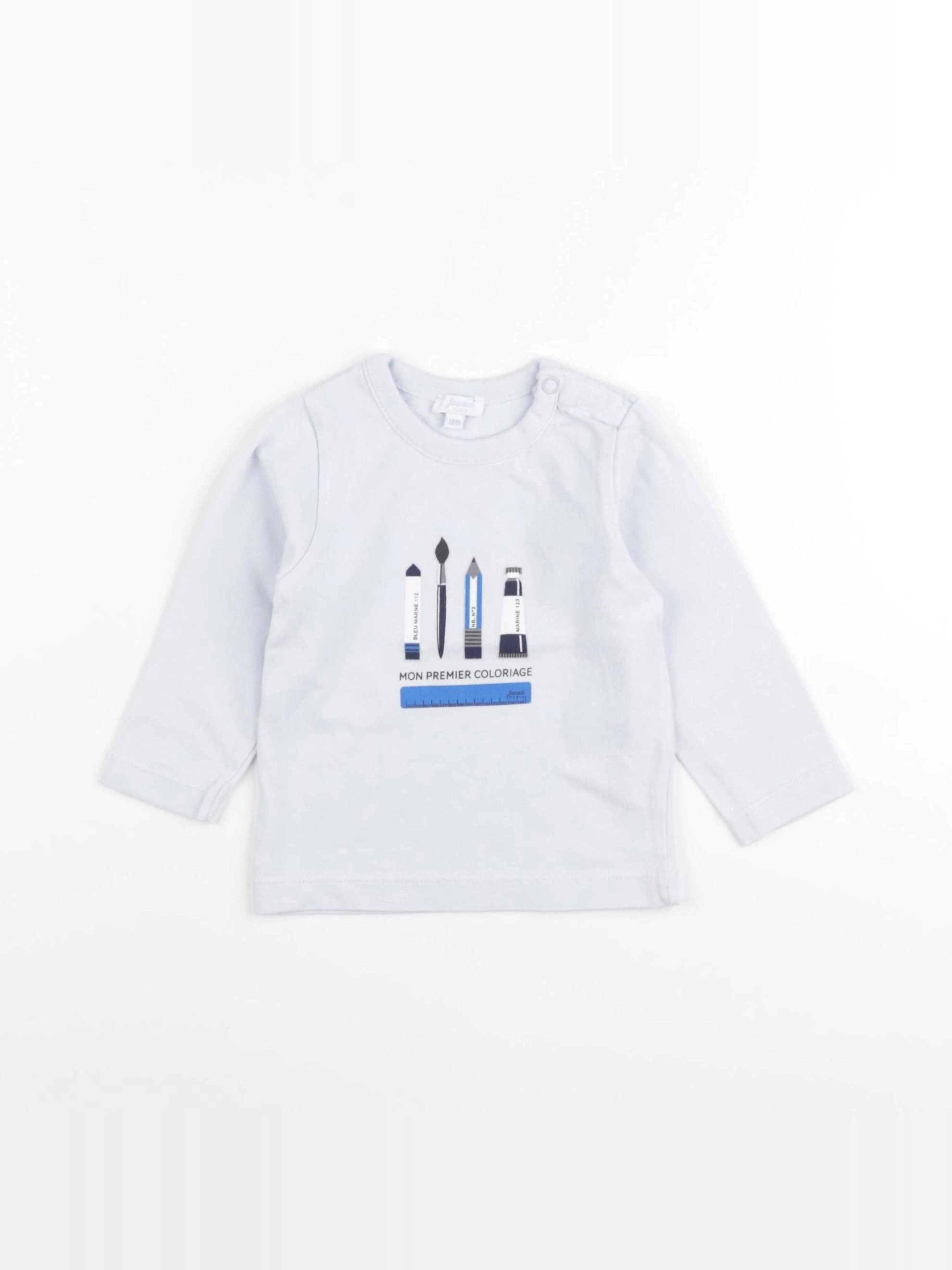 Jacadi - tee-shirt bleu - 12 mois