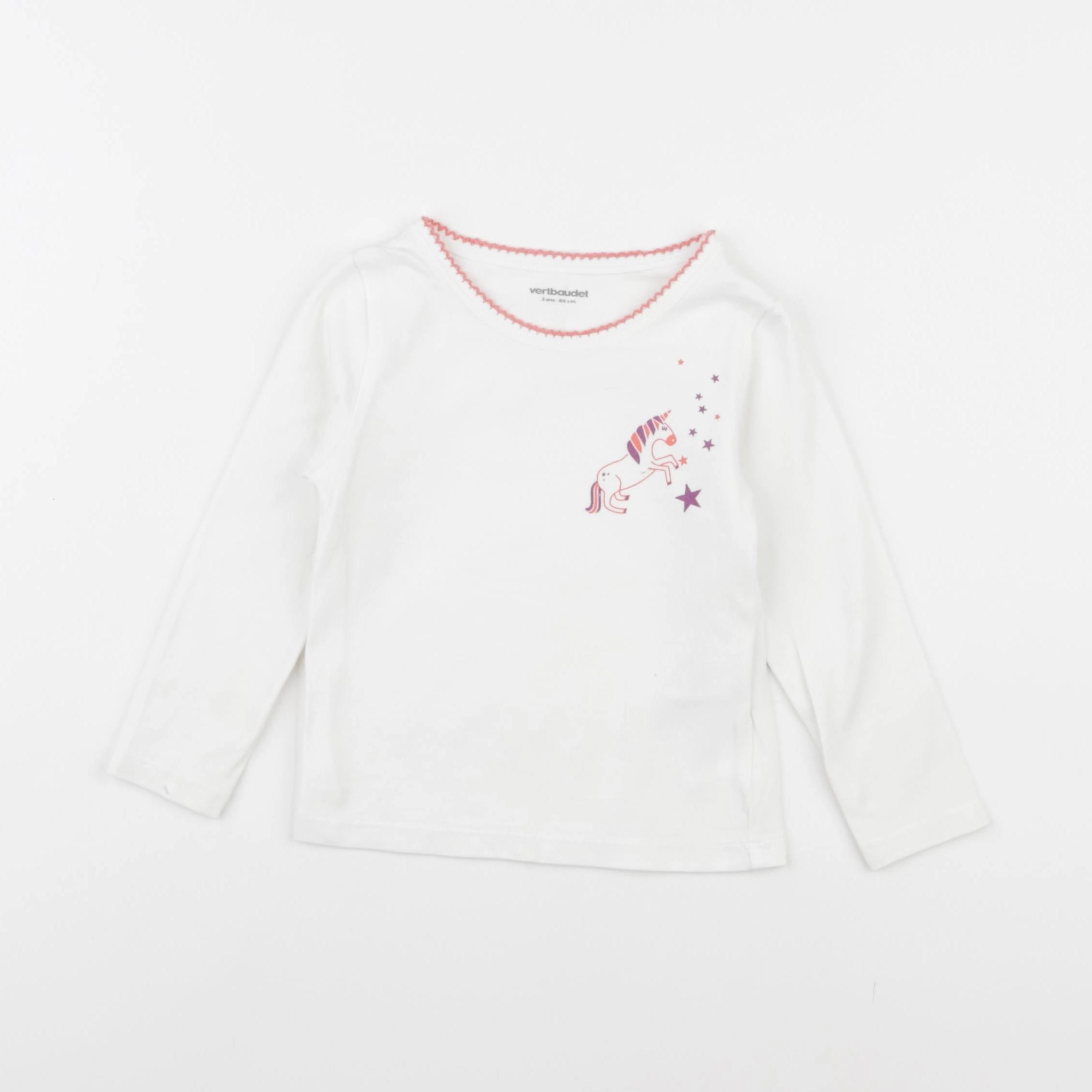 Vertbaudet - maillot de corps blanc - 2 ans