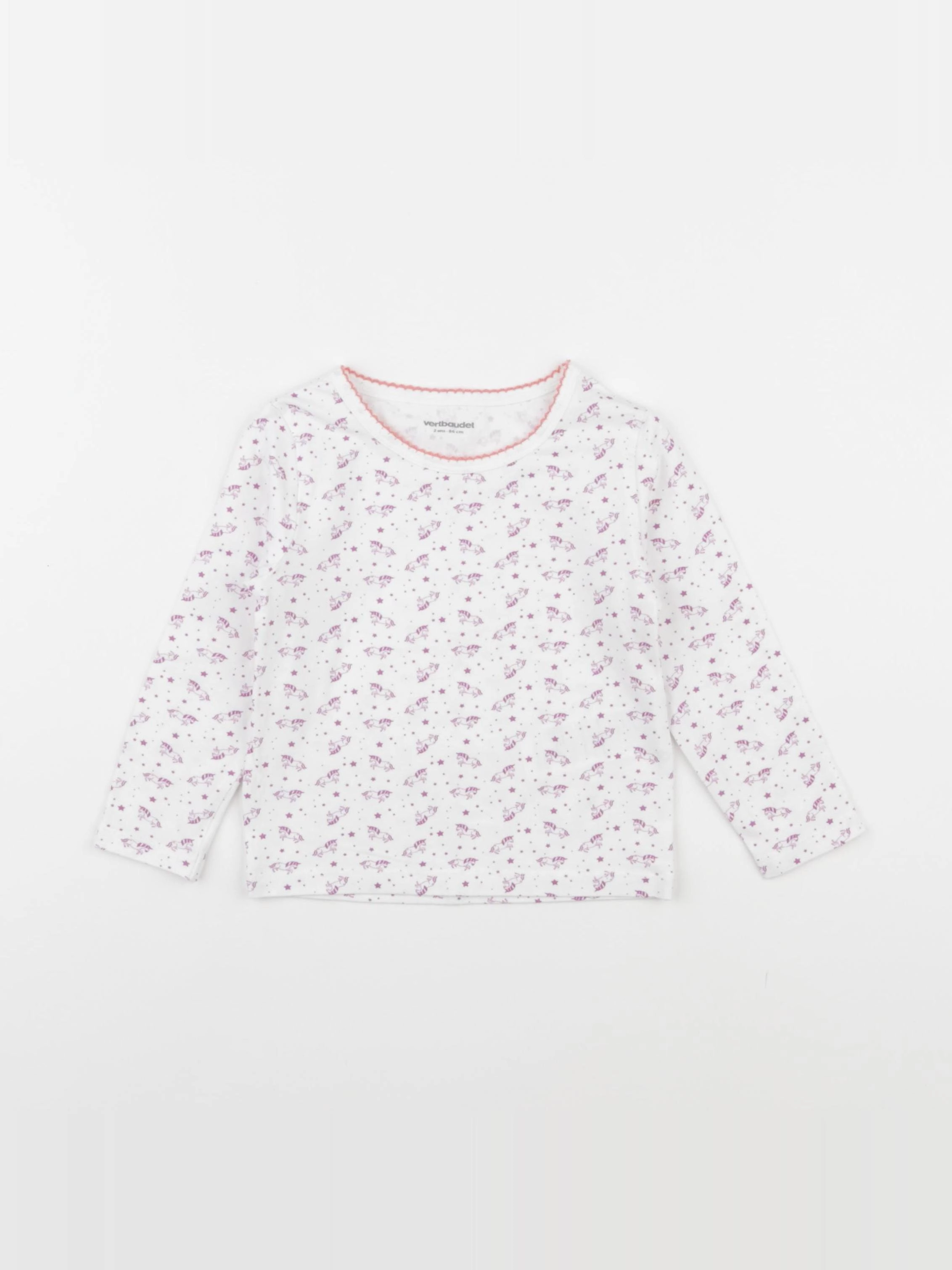 Vertbaudet - maillot de corps blanc - 2 ans