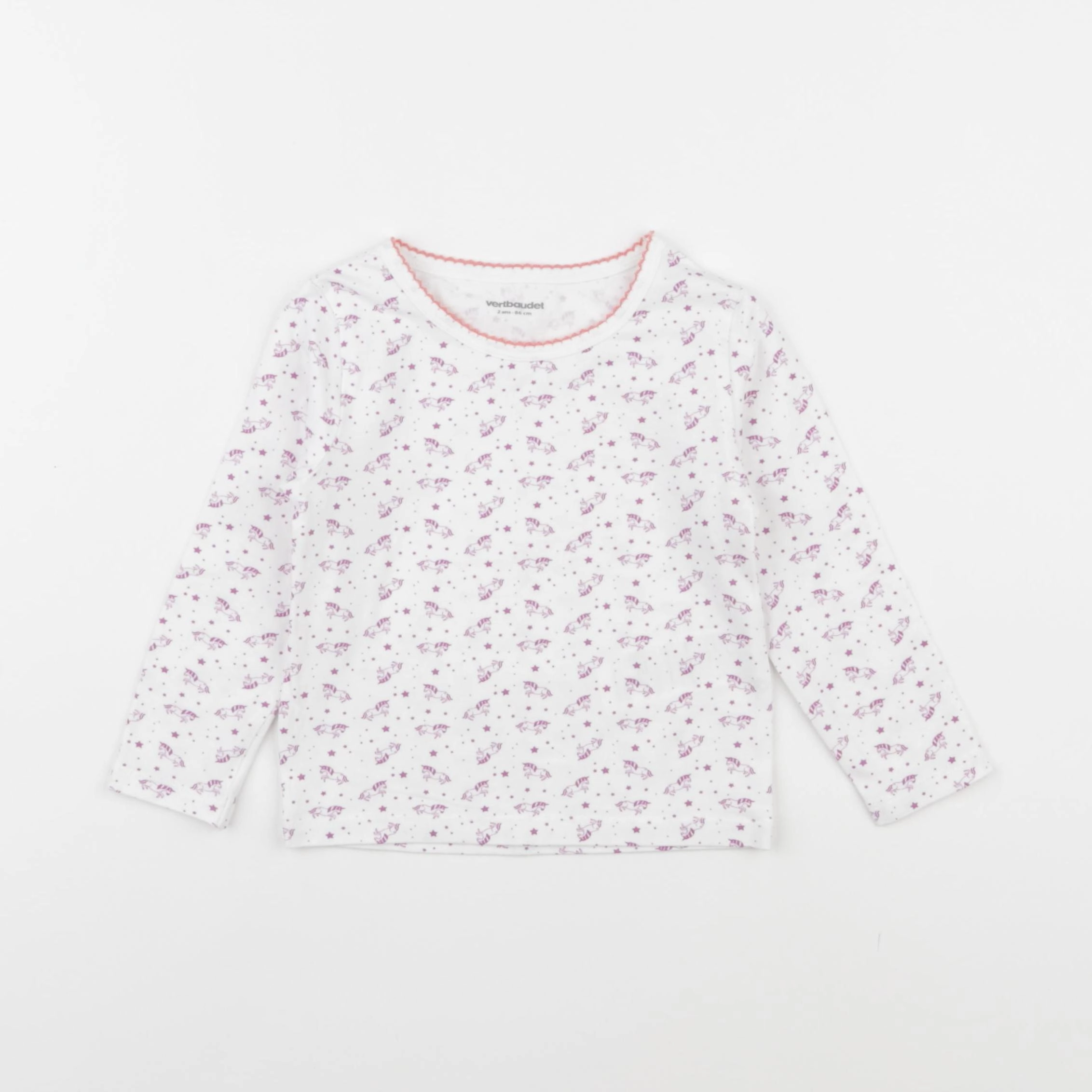 Vertbaudet - maillot de corps blanc - 2 ans