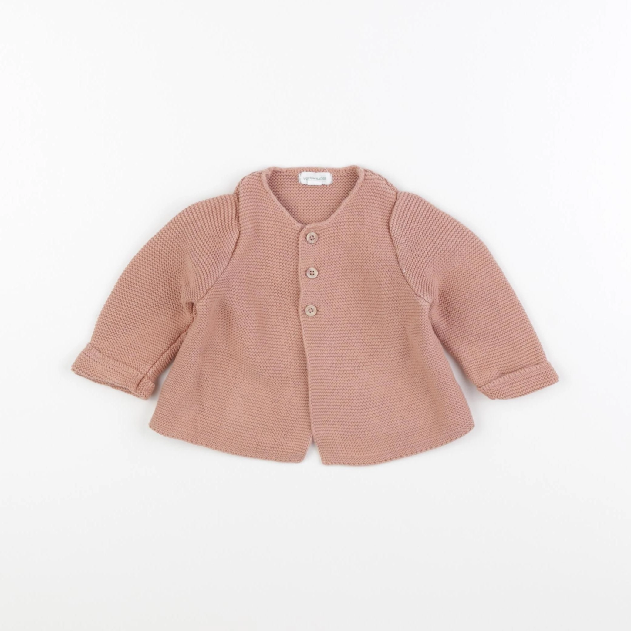 Vertbaudet - gilet rose - 6 mois