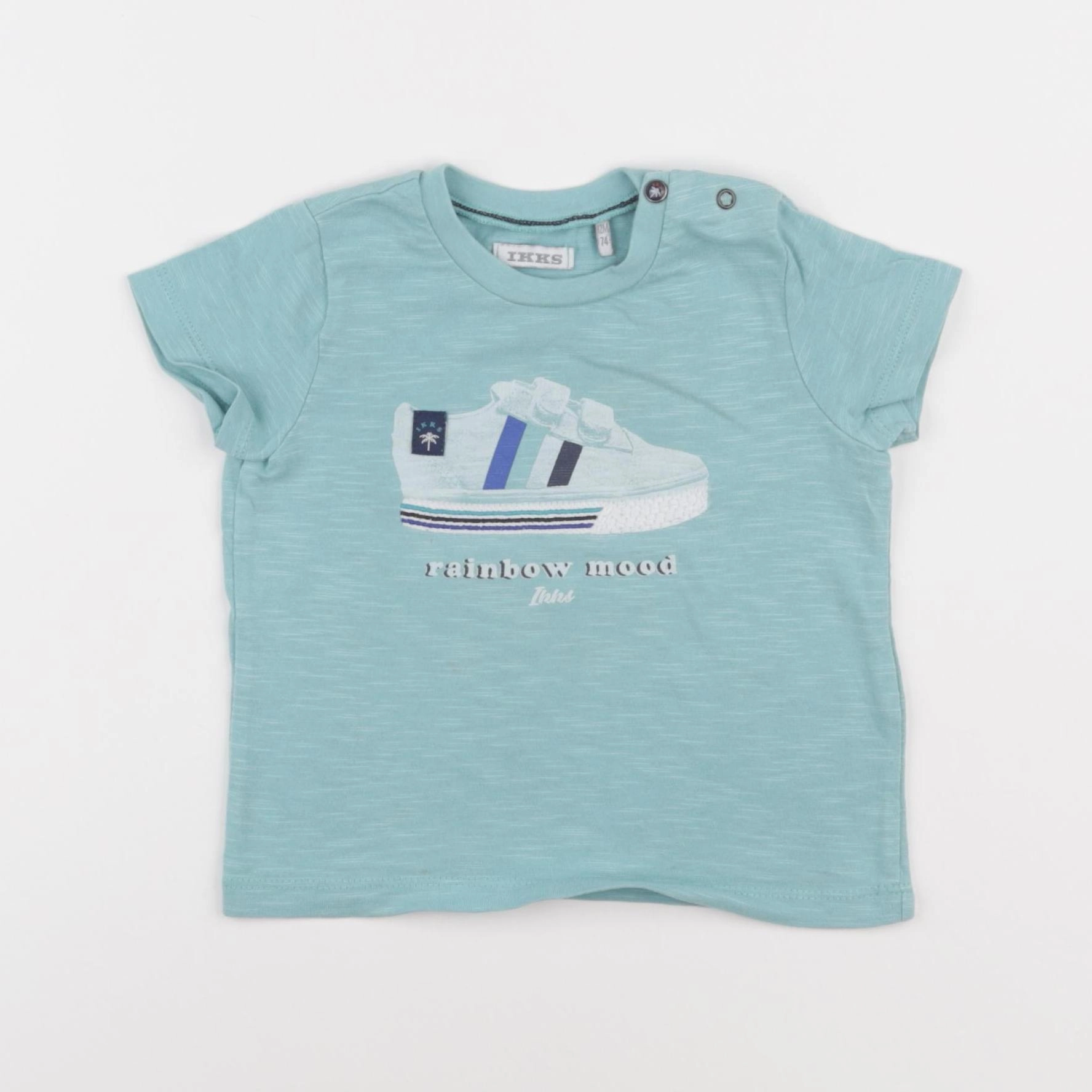 IKKS - tee-shirt bleu - 12 mois