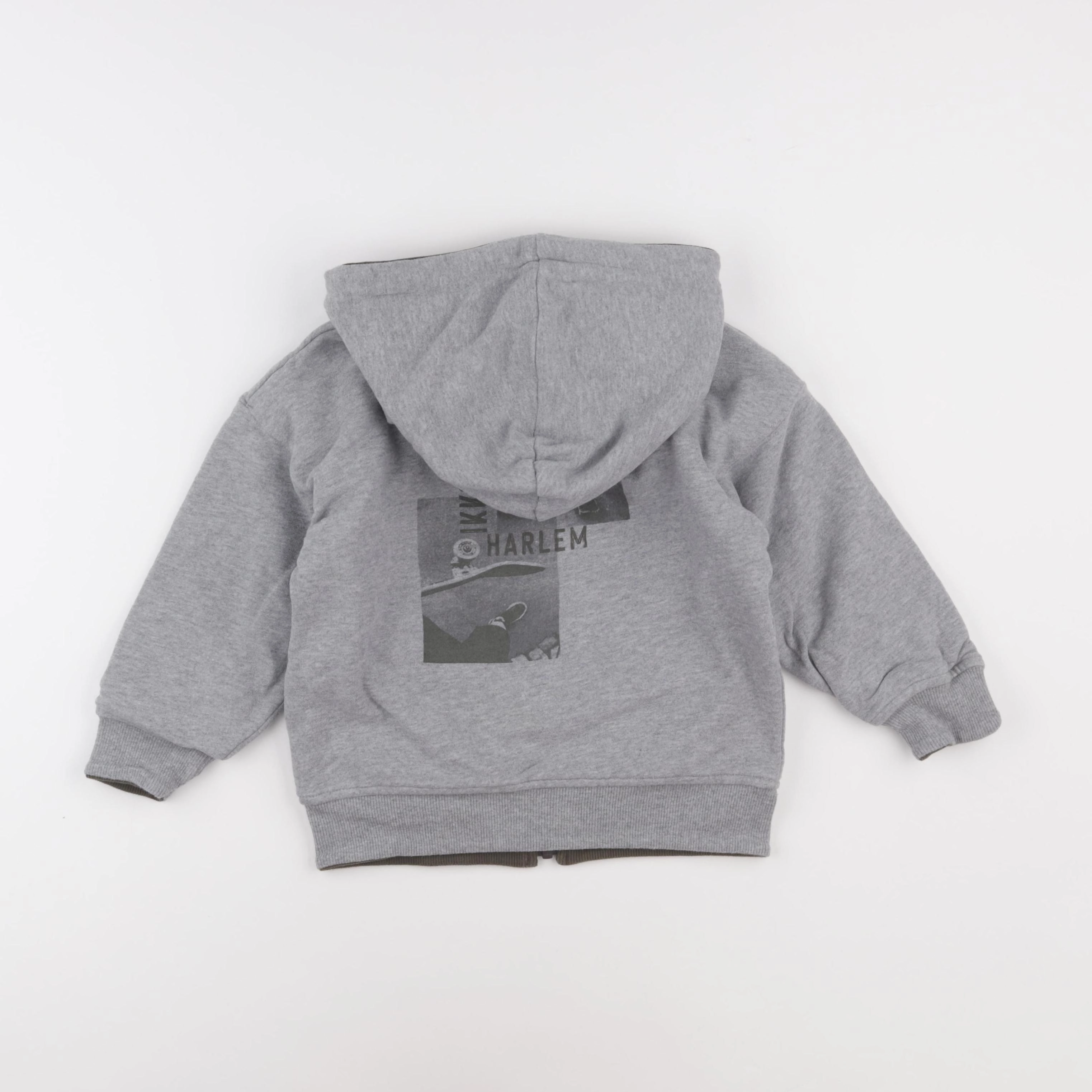 IKKS - sweat réversible gris - 4 ans