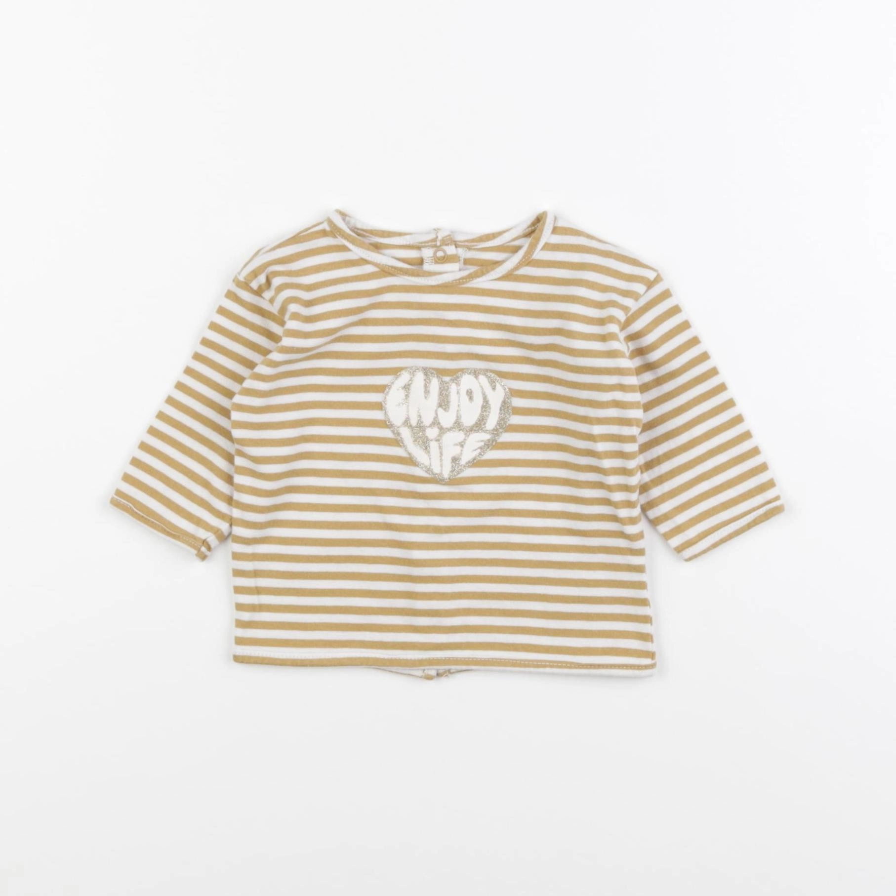Vertbaudet - tee-shirt jaune - 3 mois