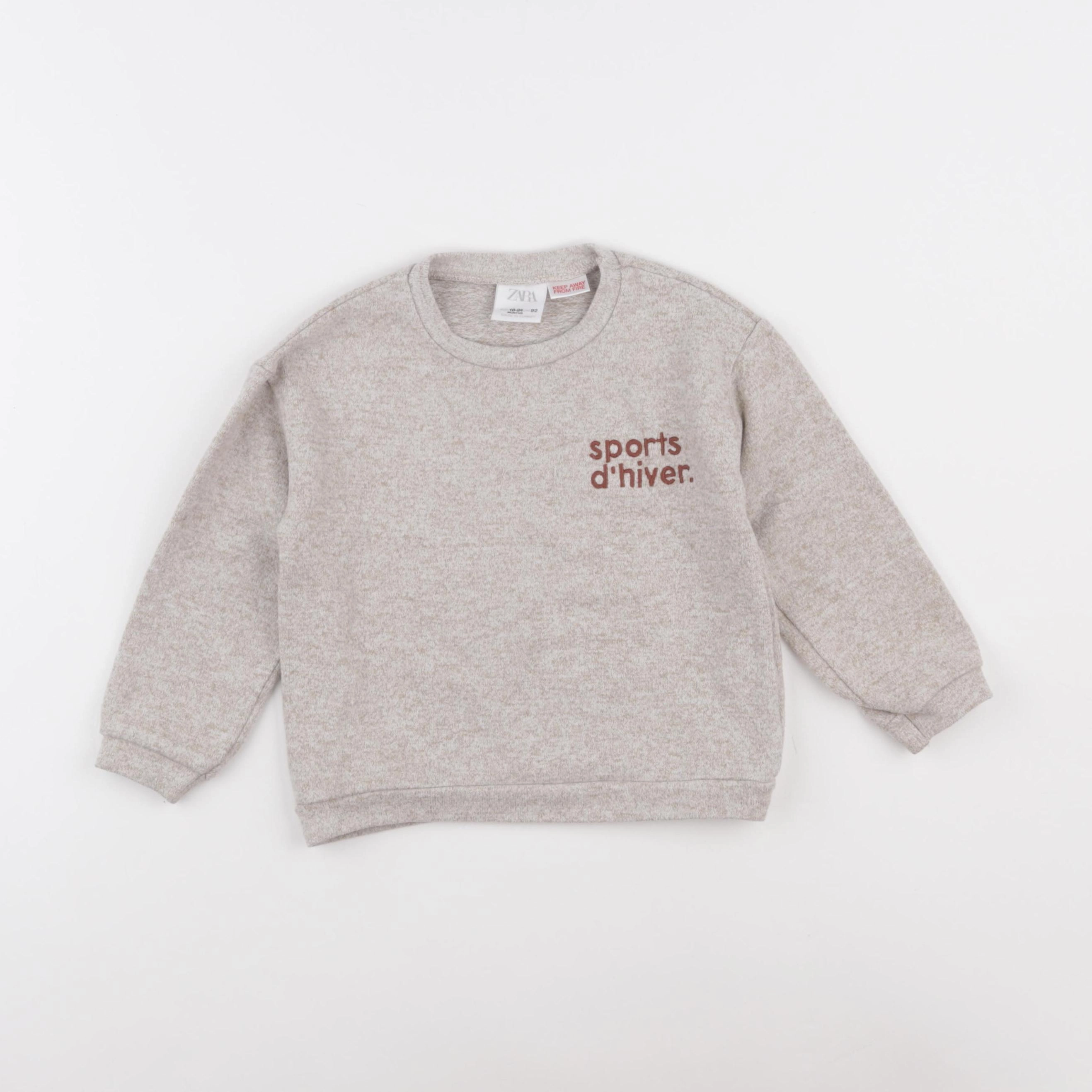 Zara - pull beige - 18/24 mois