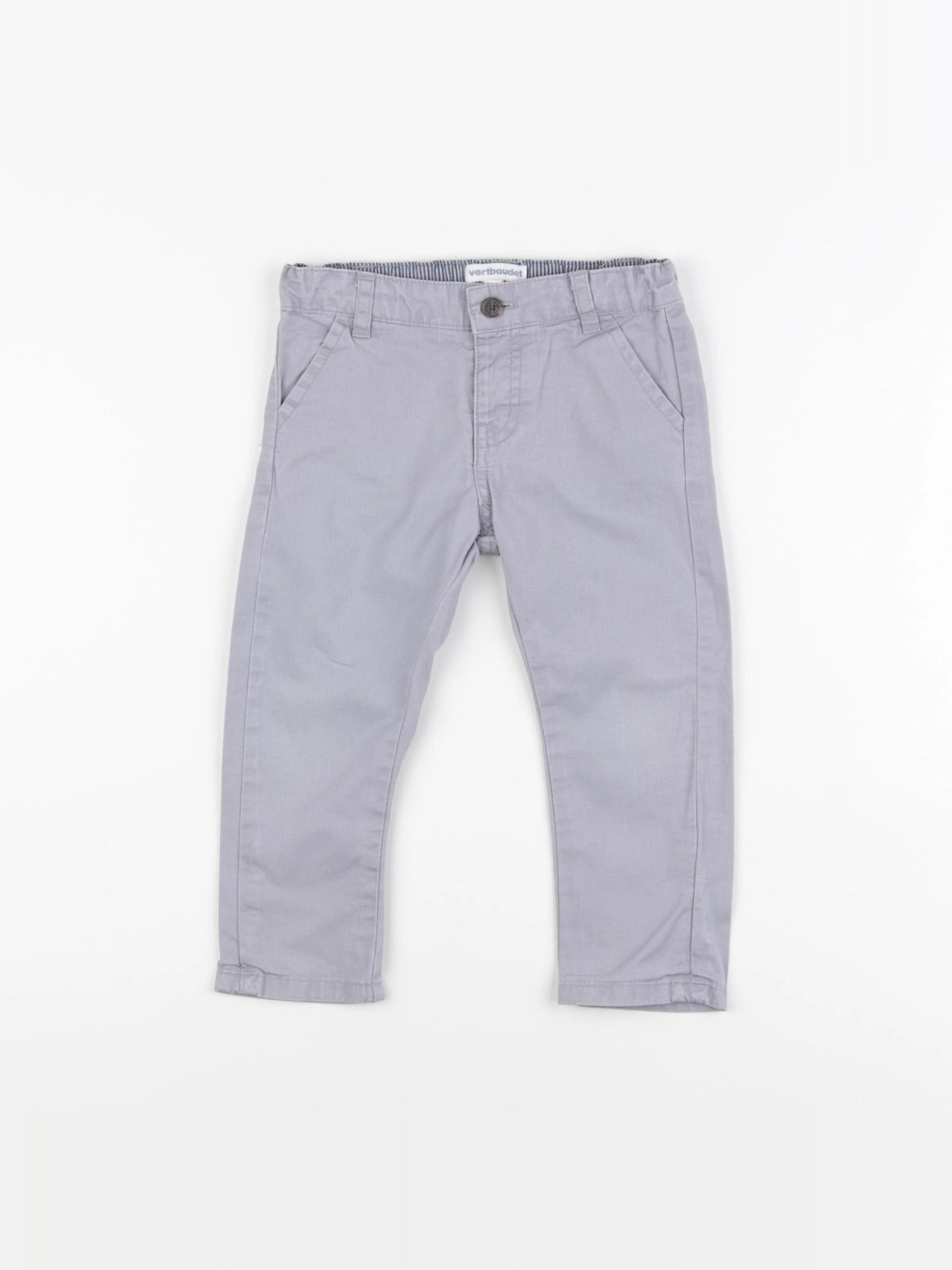 Vertbaudet - pantalon gris - 18 mois