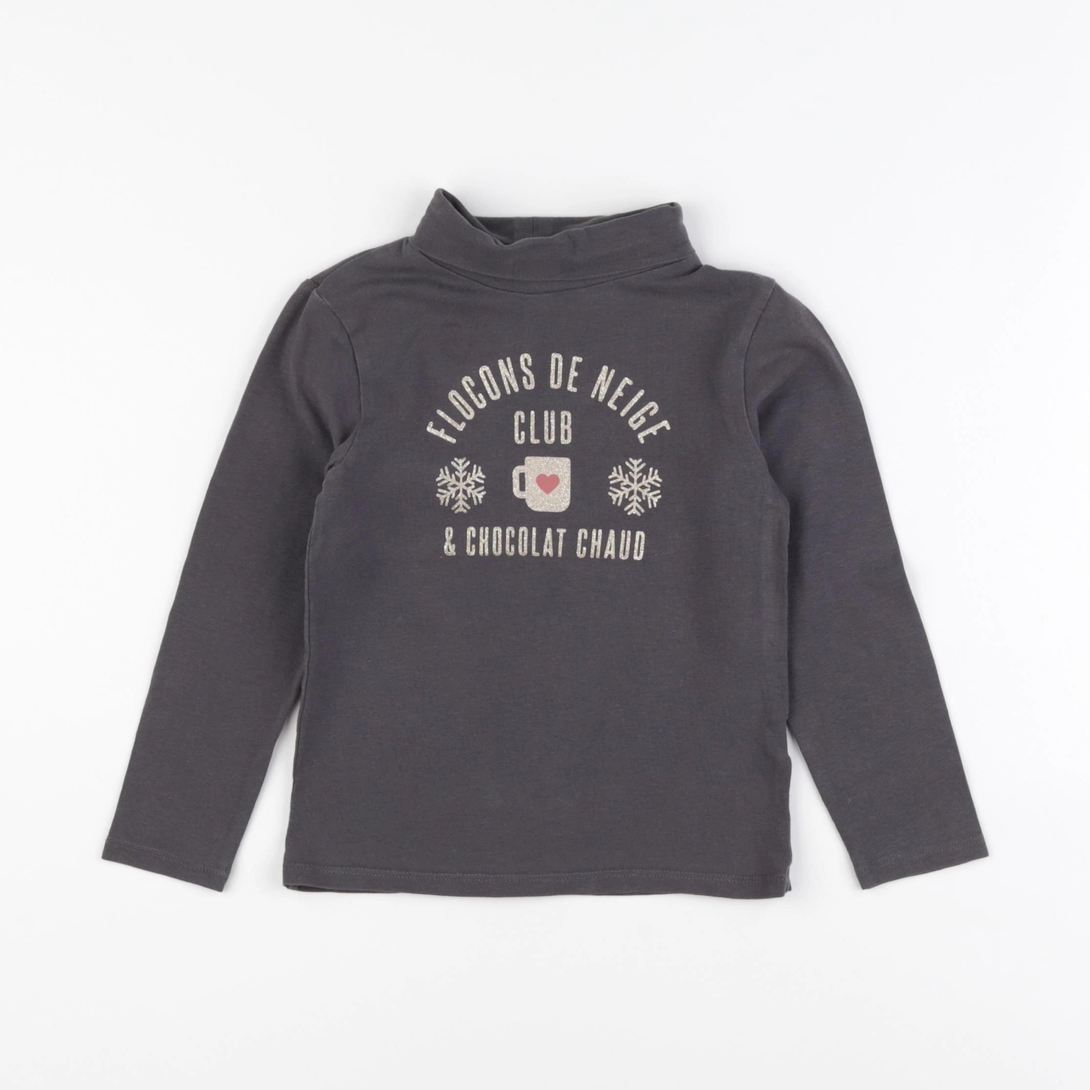 Vertbaudet - sous-pull gris - 5 ans