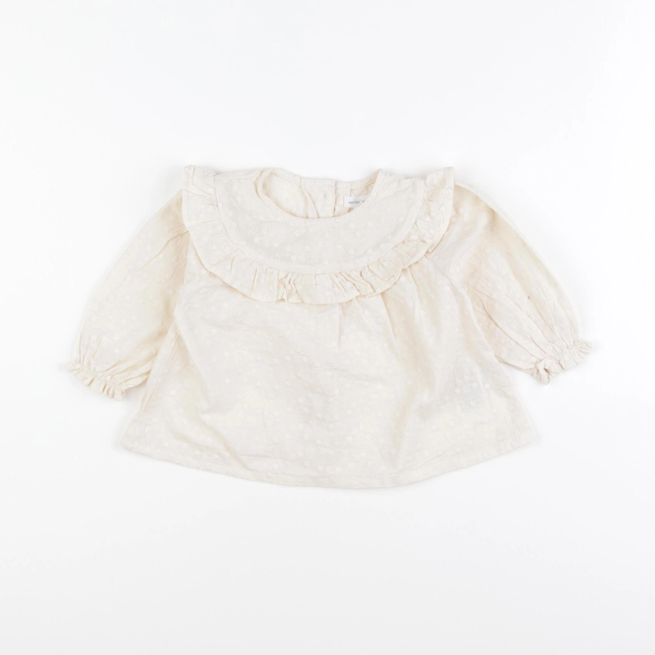 Vertbaudet - blouse beige - 9 mois