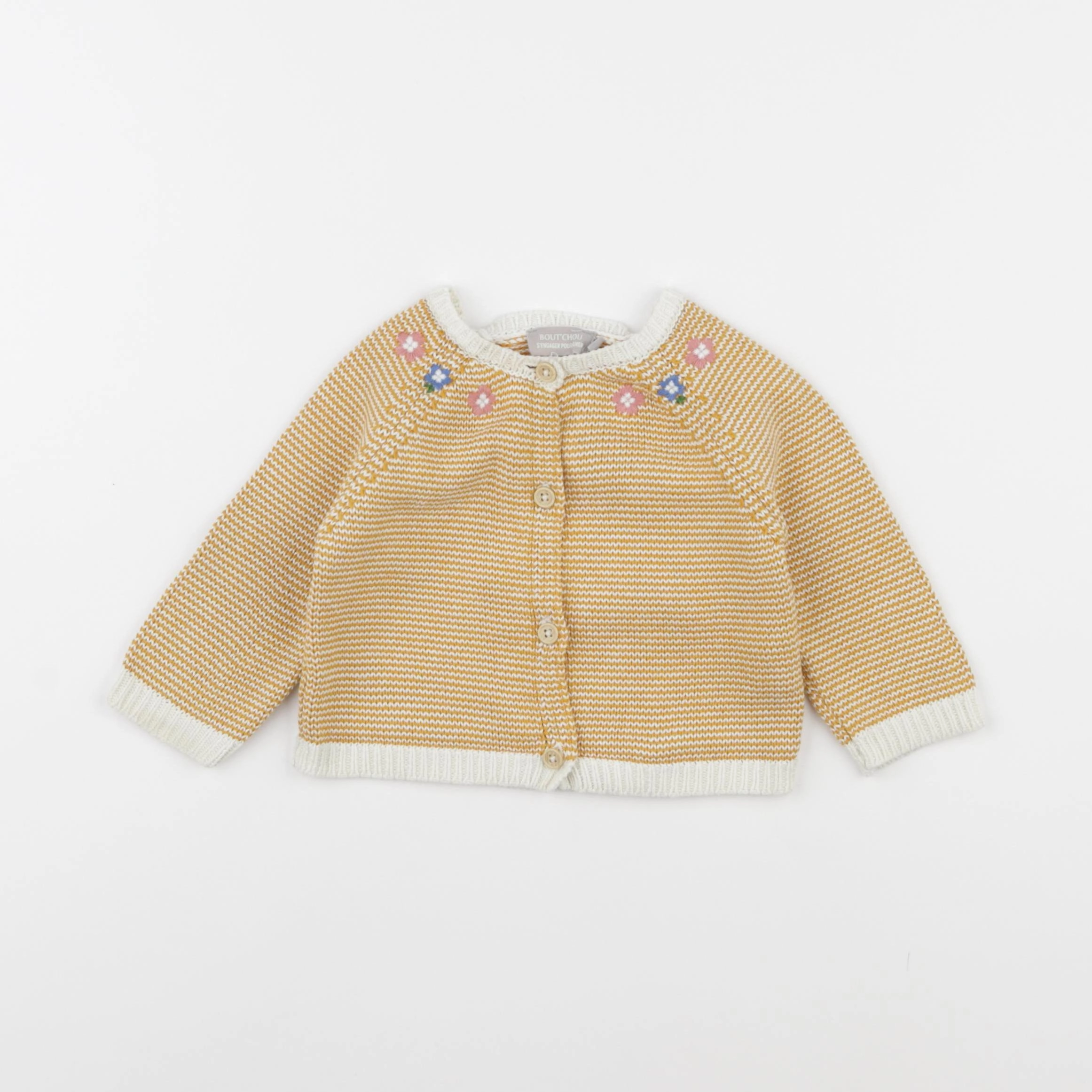 Boutchou - gilet jaune - 6 mois