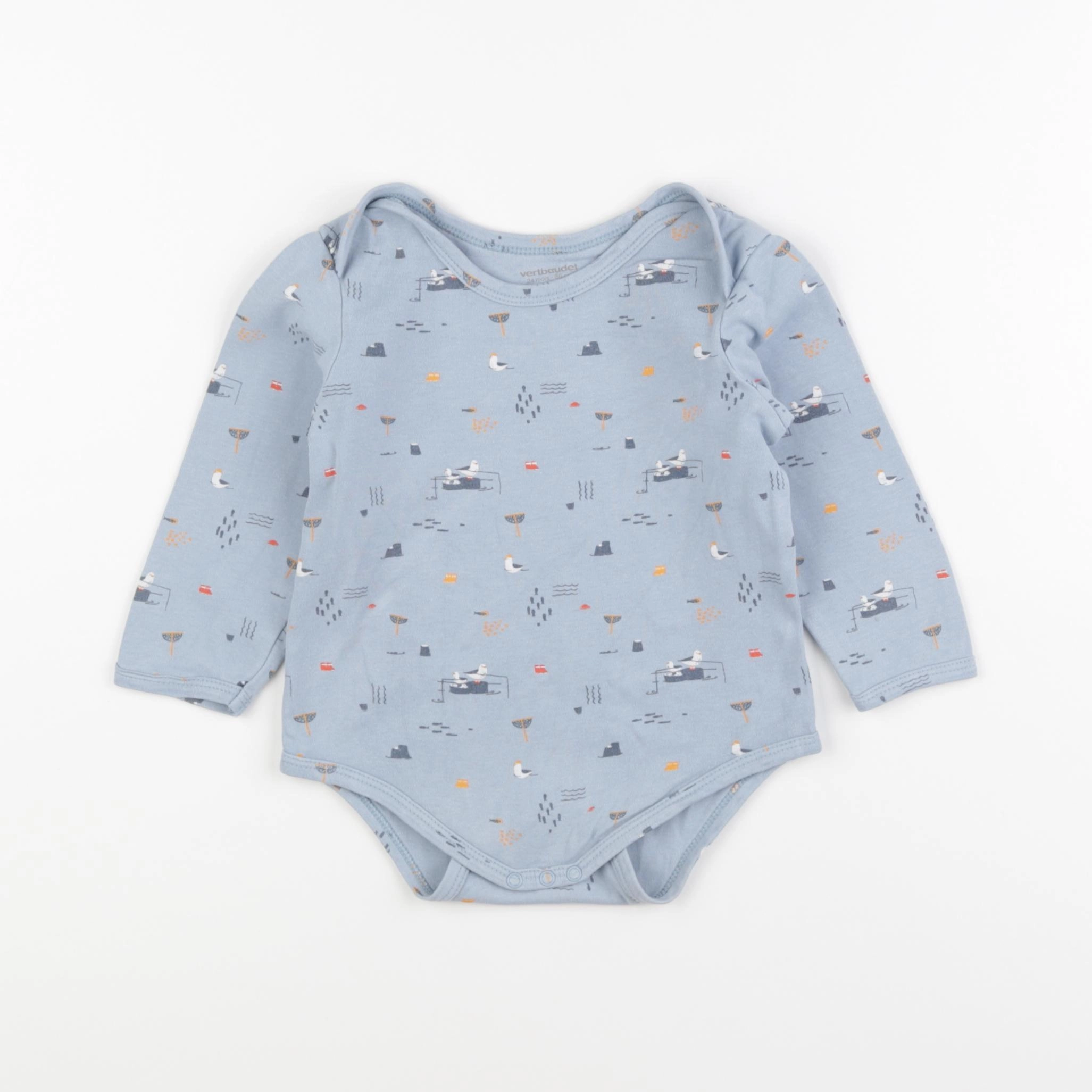 Vertbaudet - body bleu - 24 mois