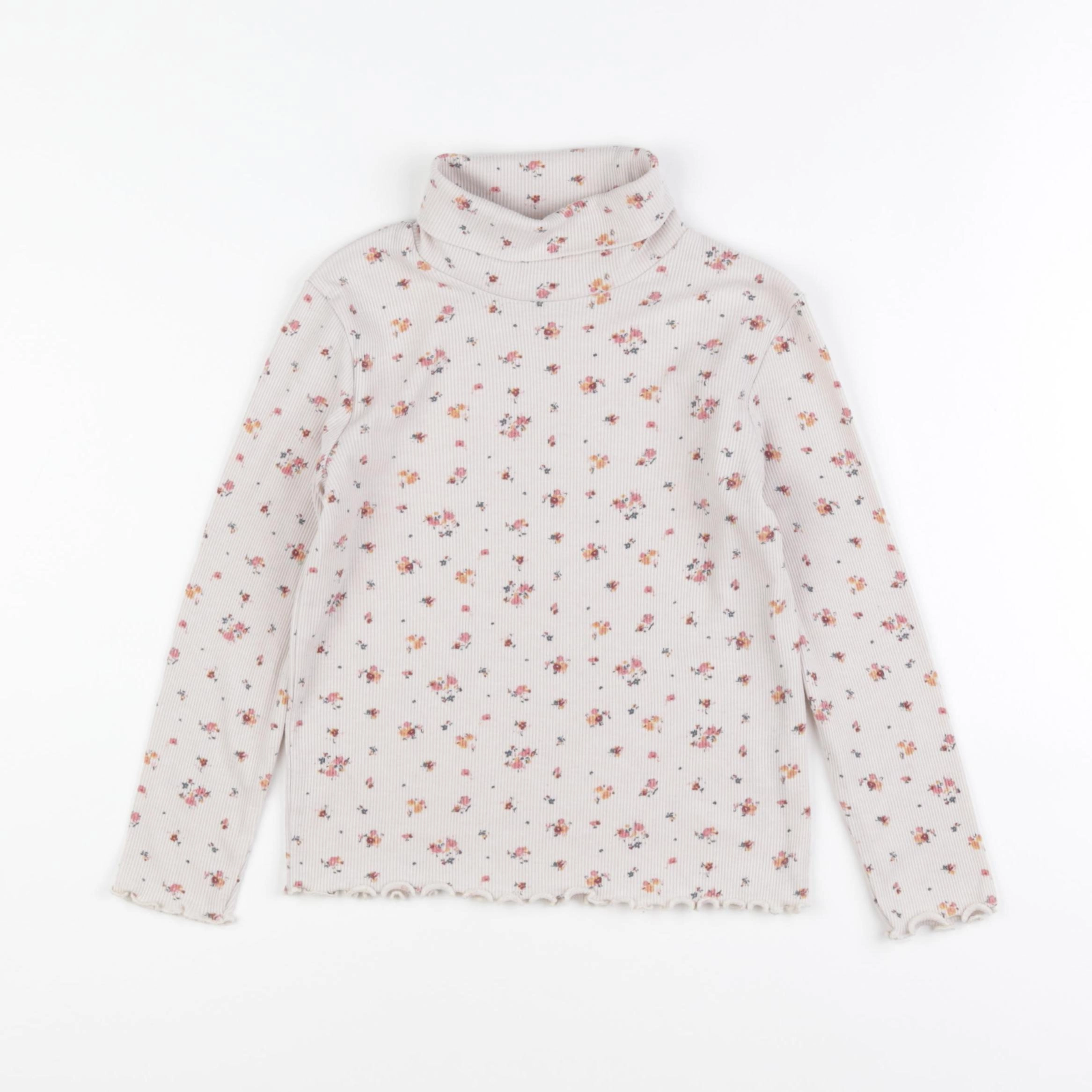 Vertbaudet - sous-pull beige - 6 ans