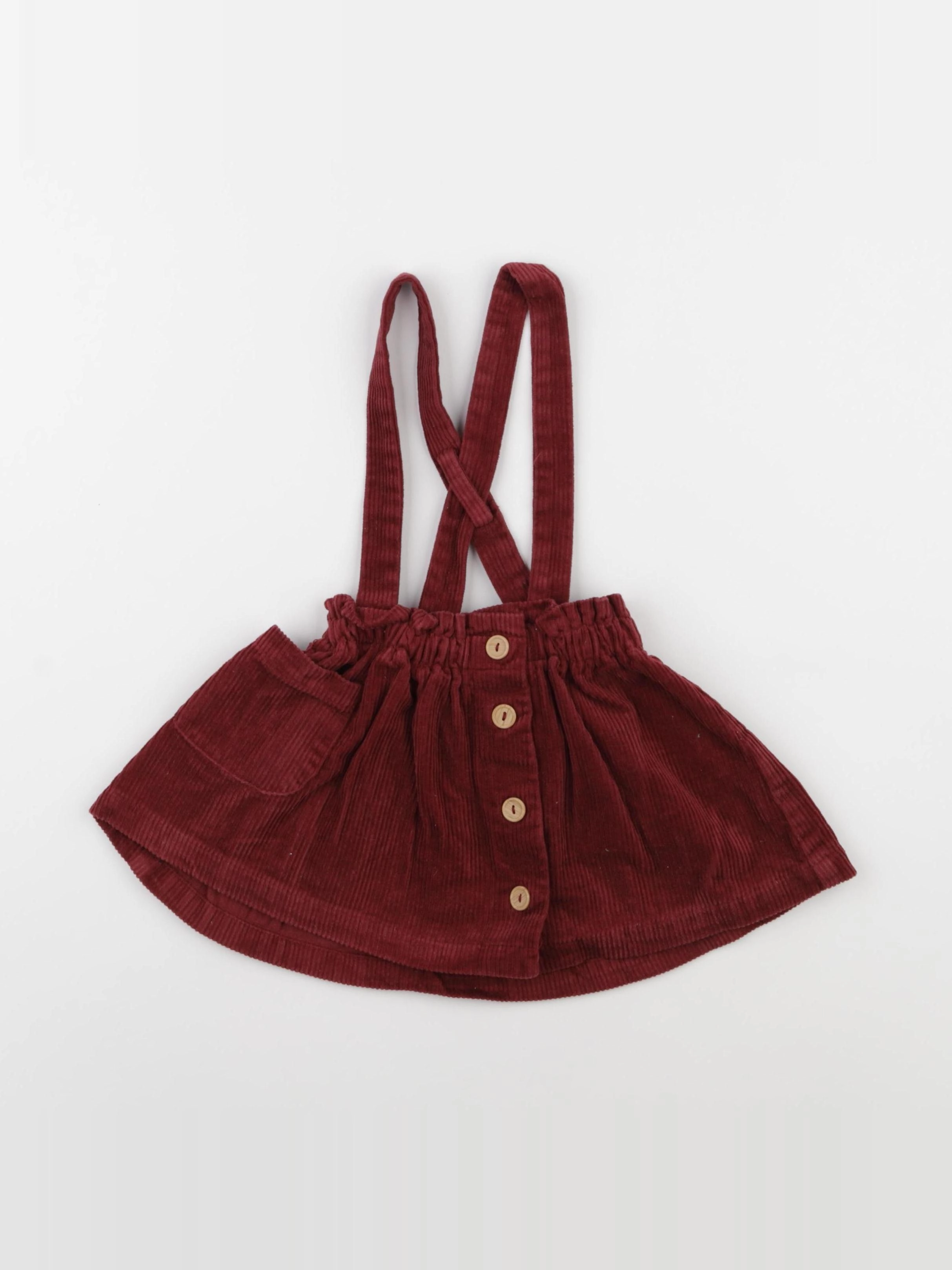 Vertbaudet - jupe rouge - 2 ans