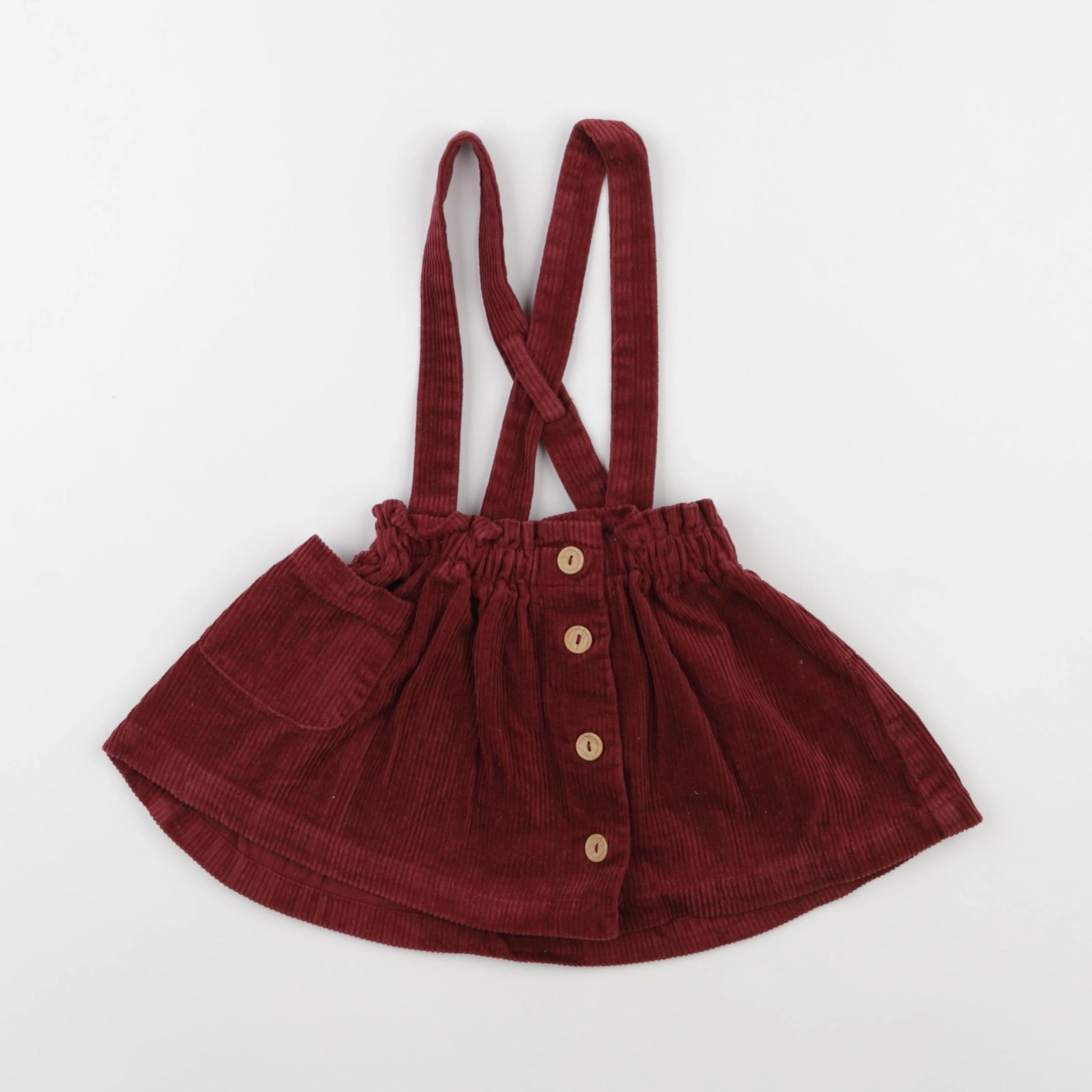 Vertbaudet - jupe rouge - 2 ans