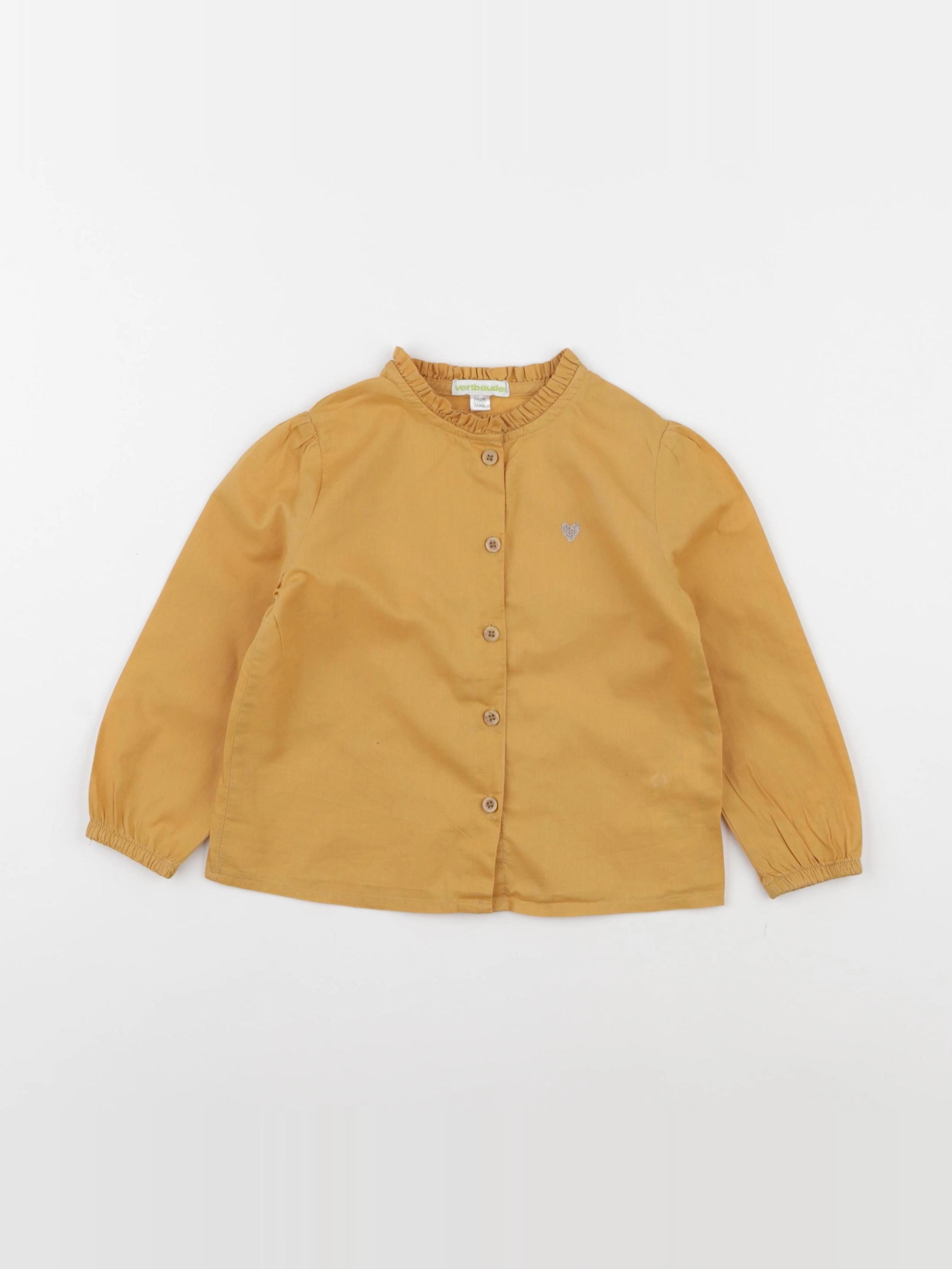 Vertbaudet - blouse jaune - 3 ans