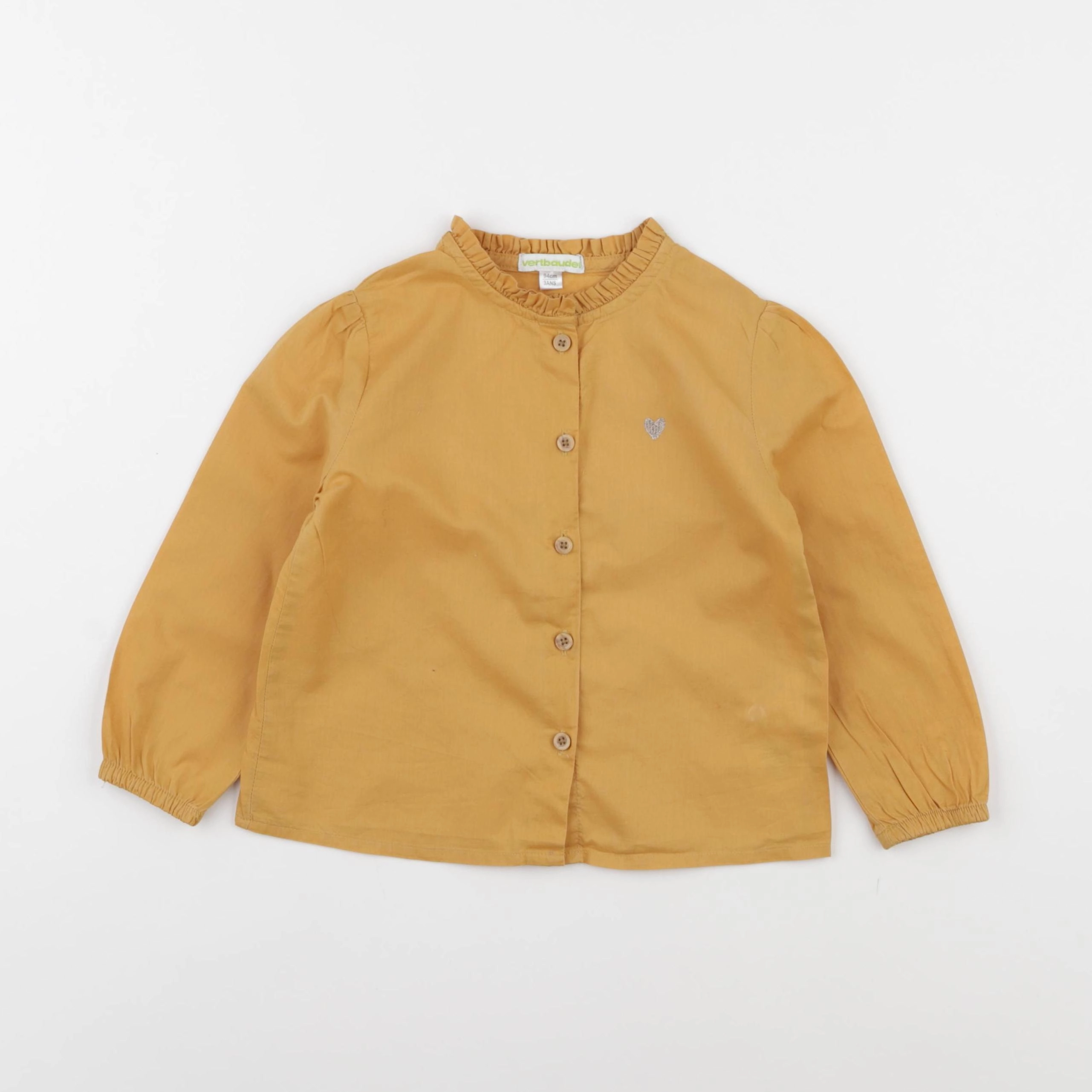 Vertbaudet - blouse jaune - 3 ans