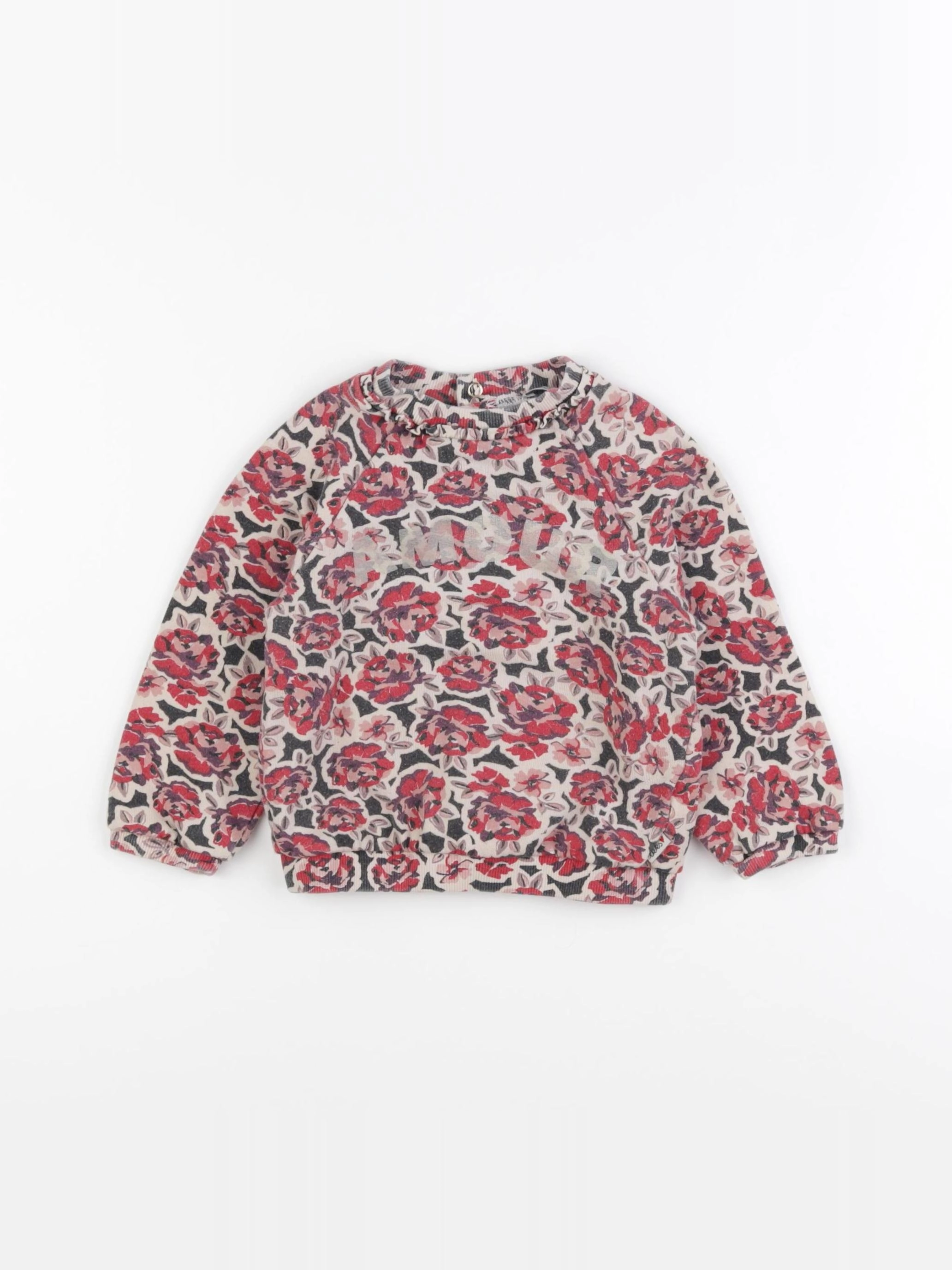IKKS - sweat rouge - 2 ans