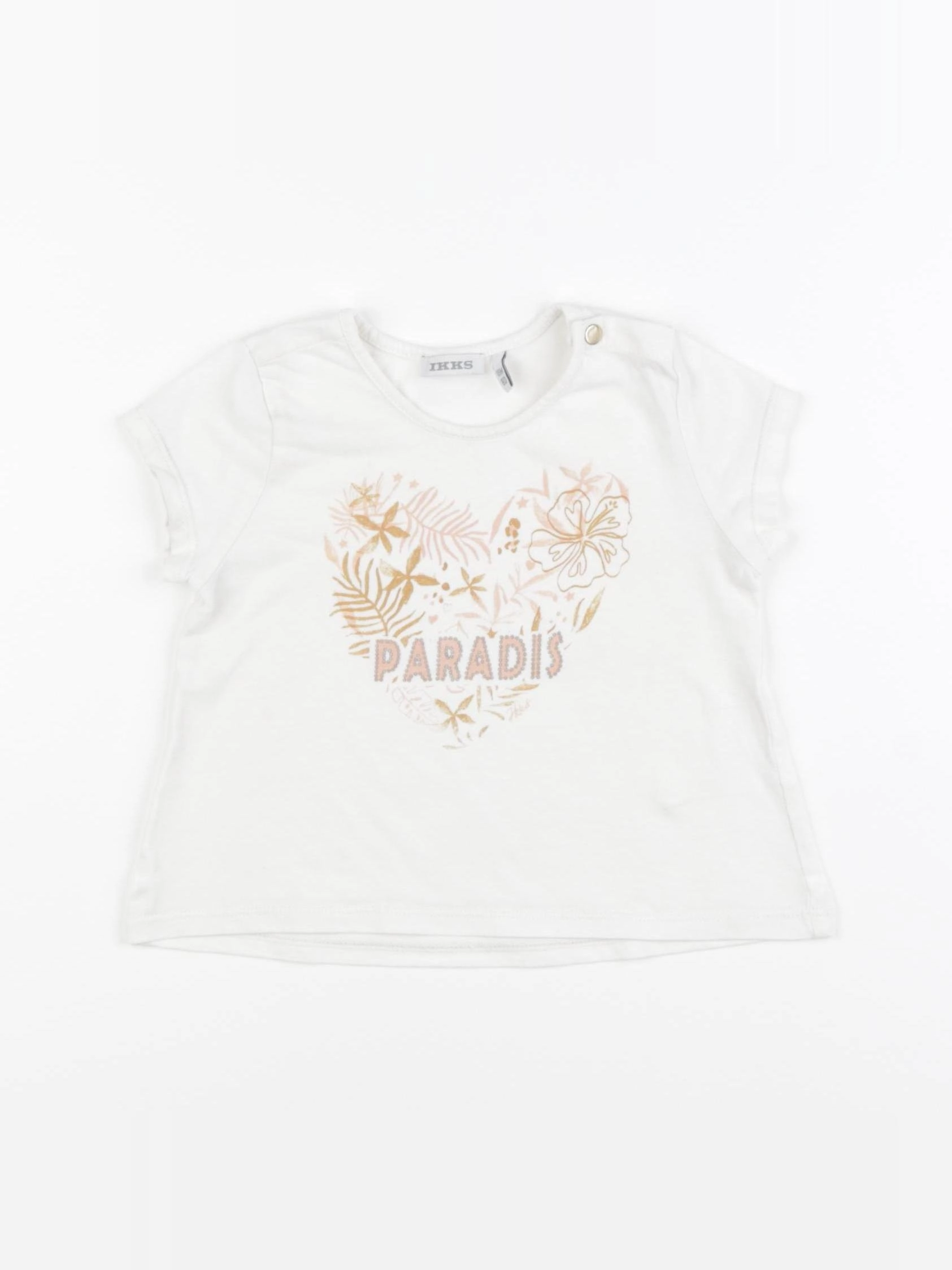 IKKS - tee-shirt beige - 18 mois