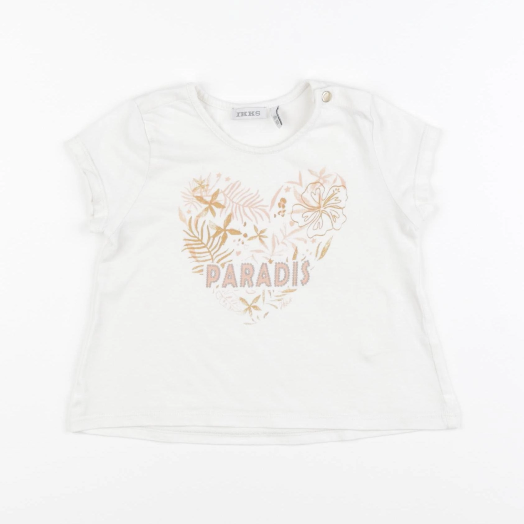 IKKS - tee-shirt beige - 18 mois
