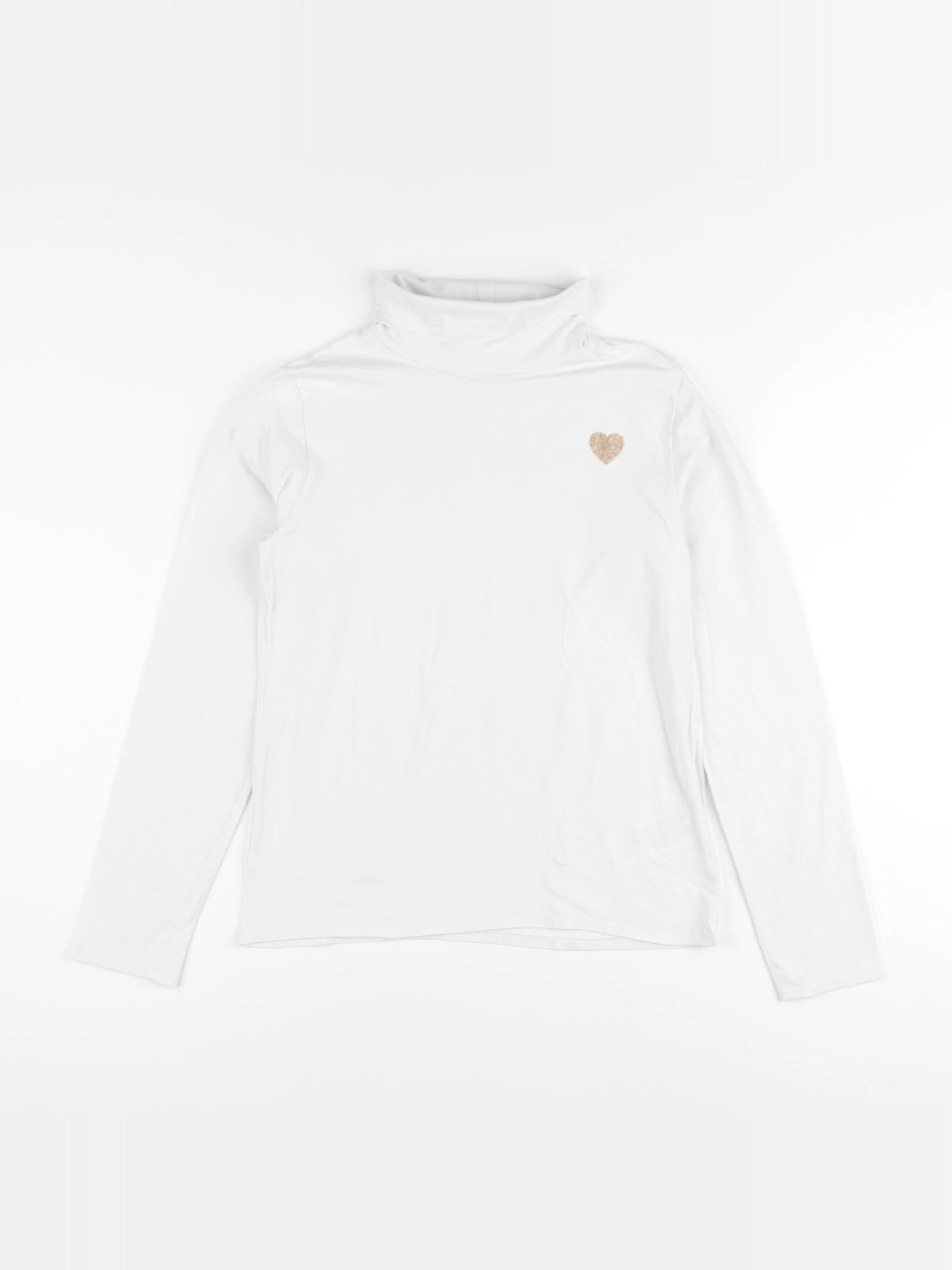 Vertbaudet - sous-pull blanc - 12 ans