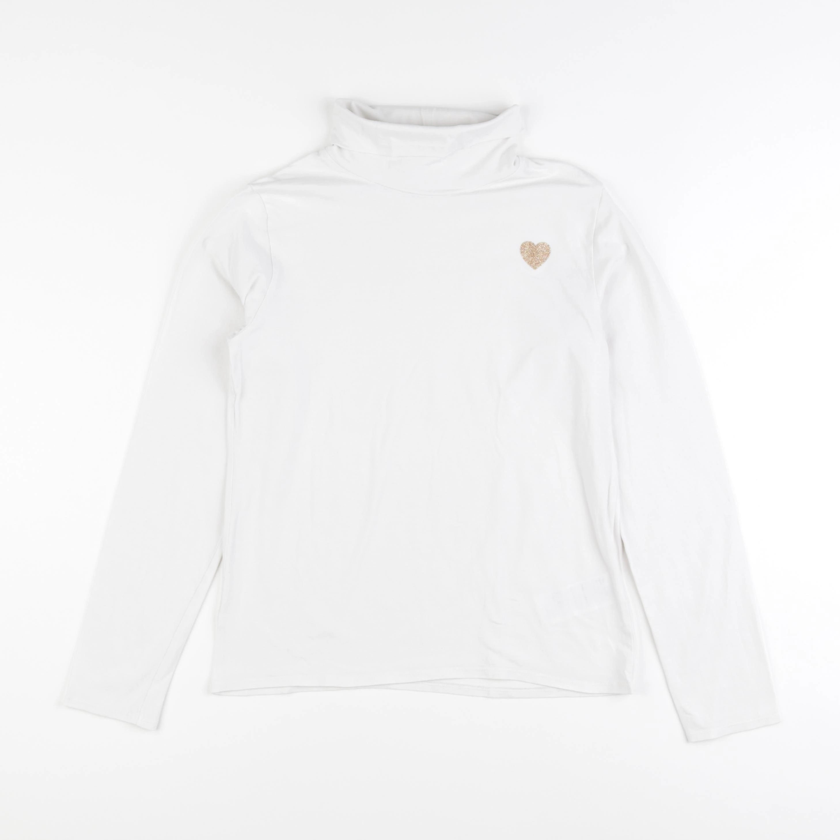 Vertbaudet - sous-pull blanc - 12 ans