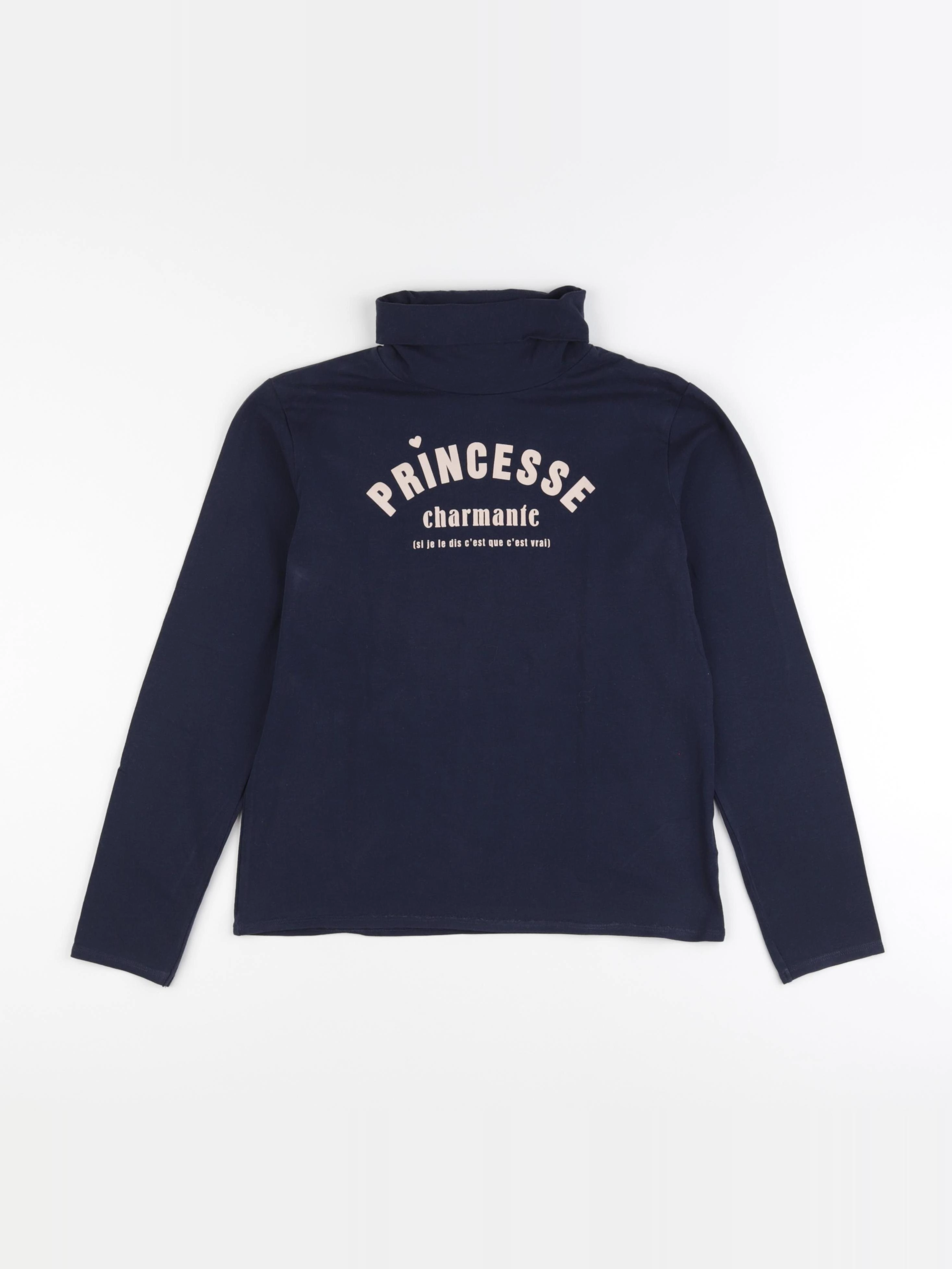 Vertbaudet - sous-pull bleu - 12 ans