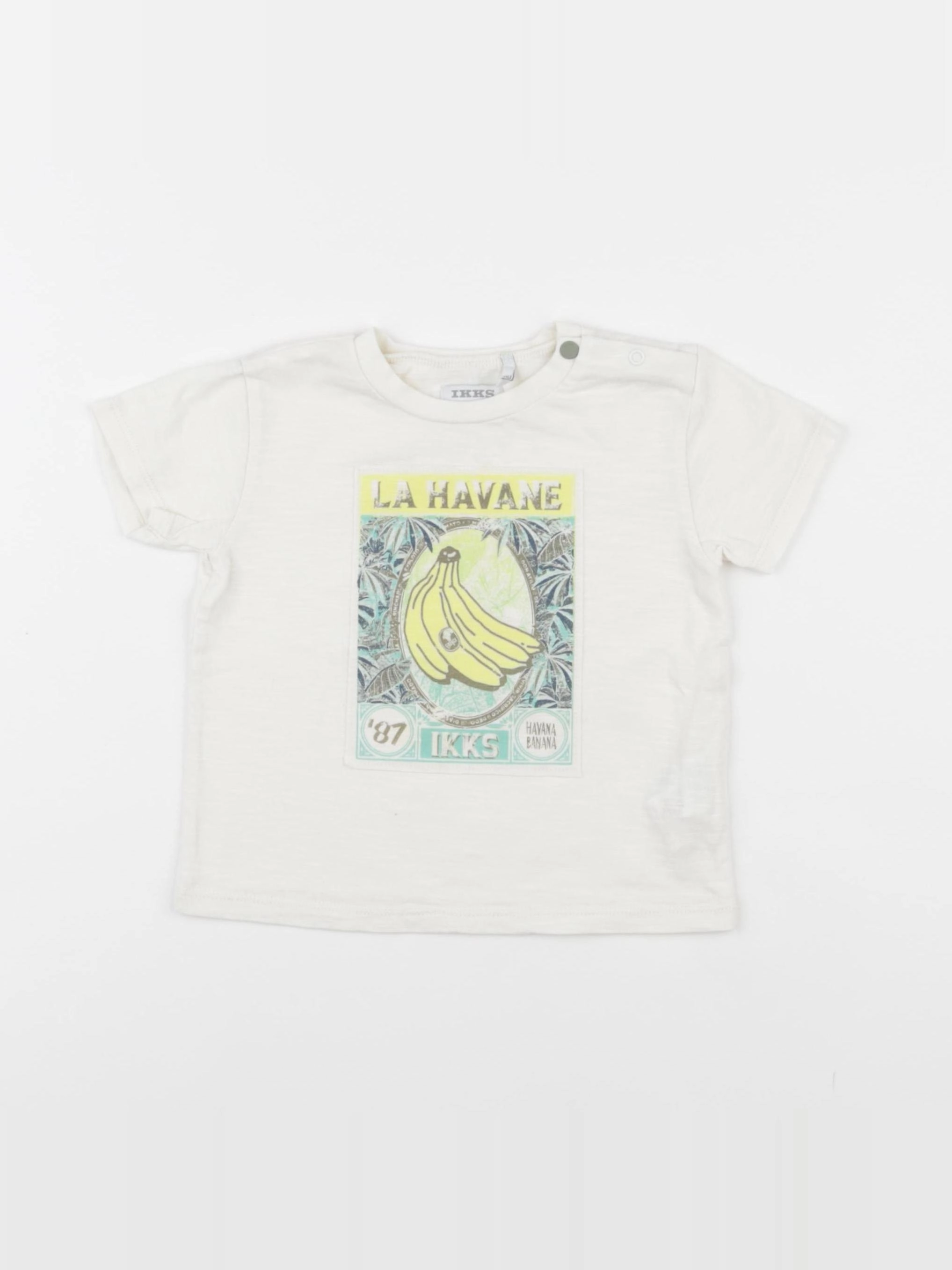 IKKS - tee-shirt beige - 12 mois