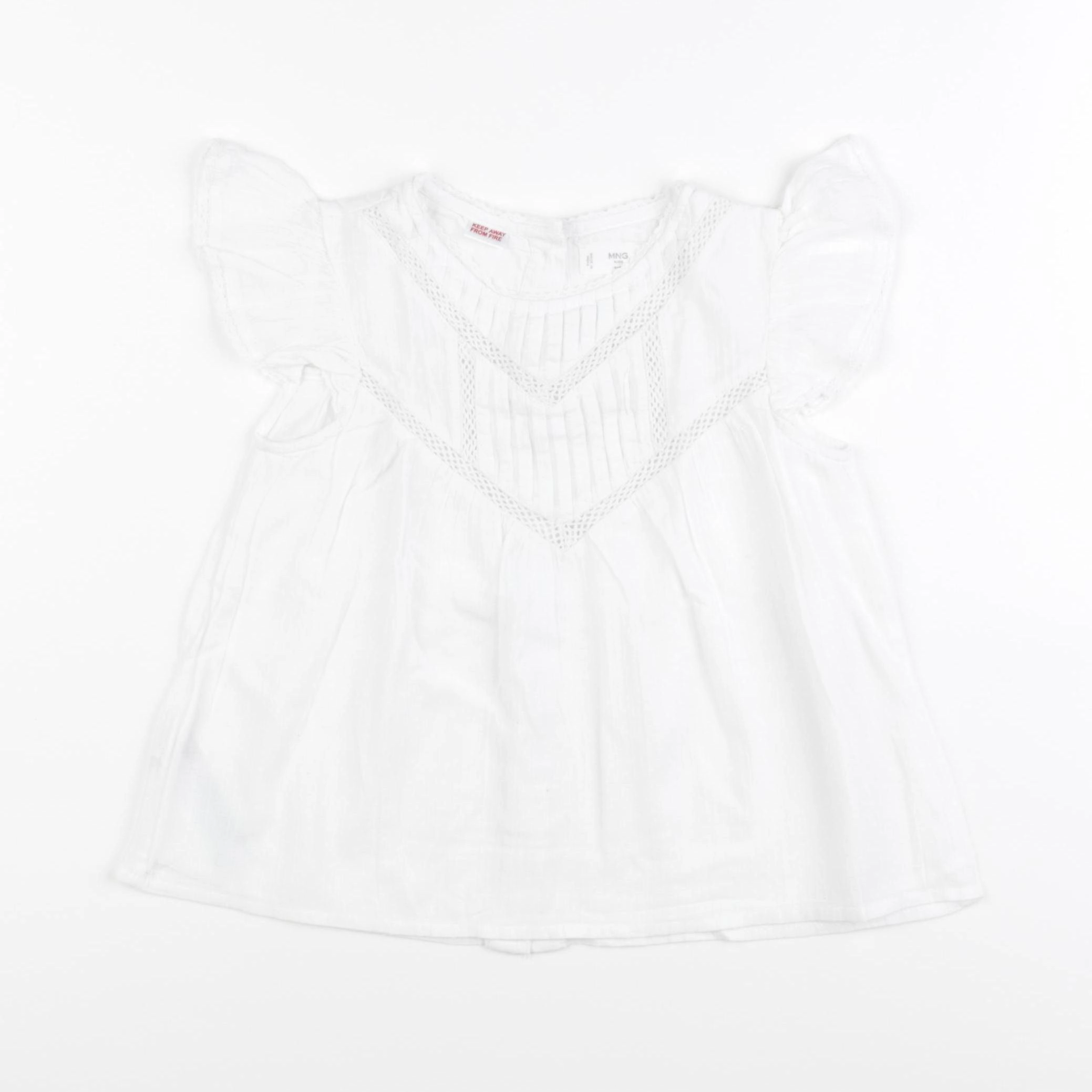 Mango - blouse blanc - 4/5 ans