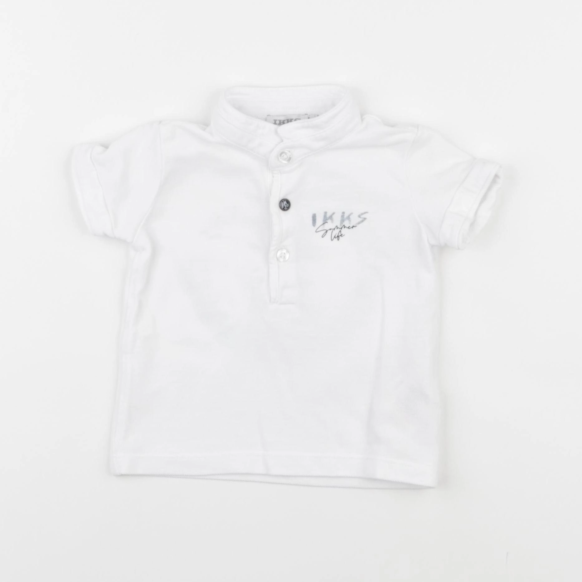 IKKS - polo imprimé au dos blanc - 6 mois