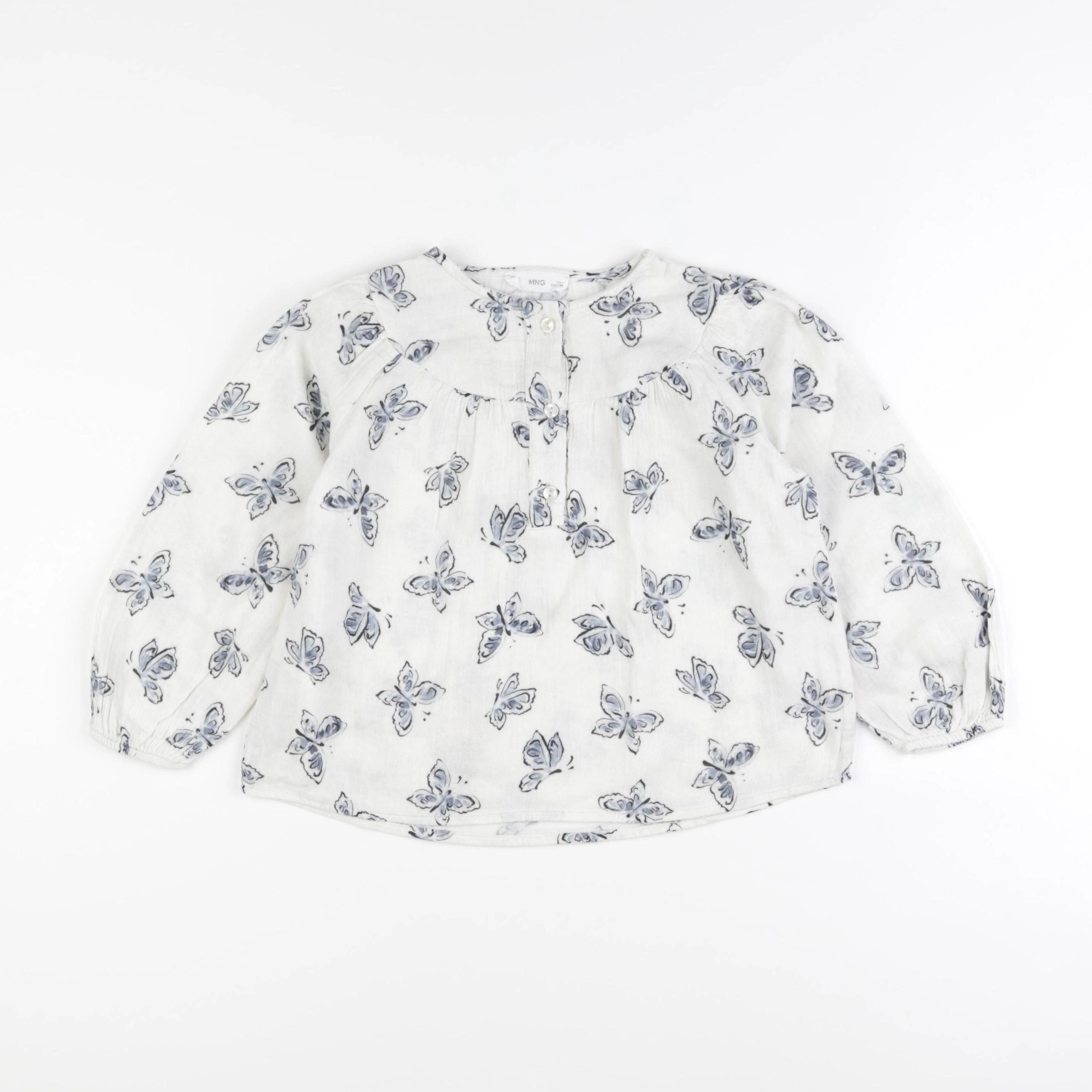Mango - blouse bleu - 6 ans