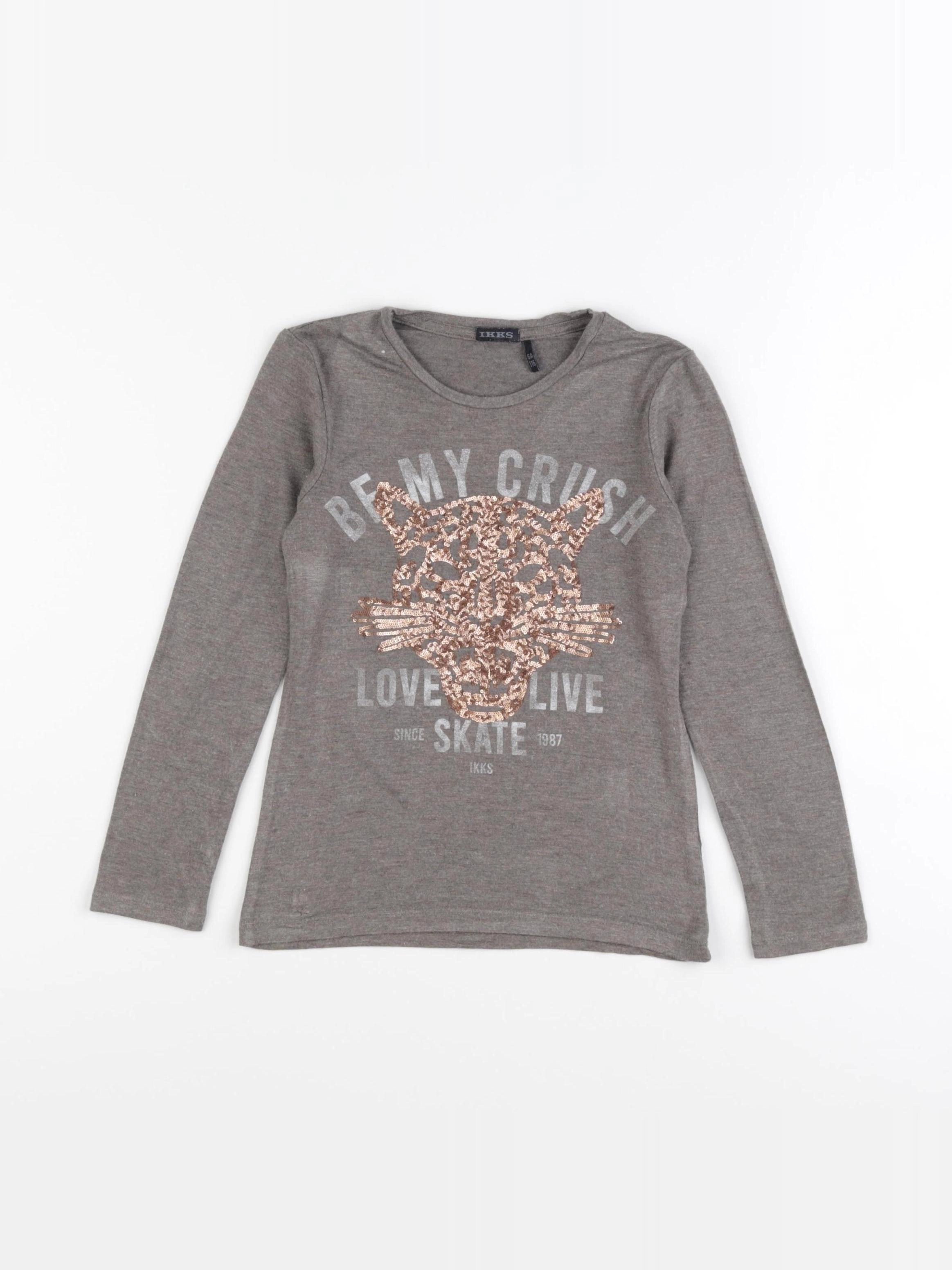 IKKS - tee-shirt gris - 6 ans