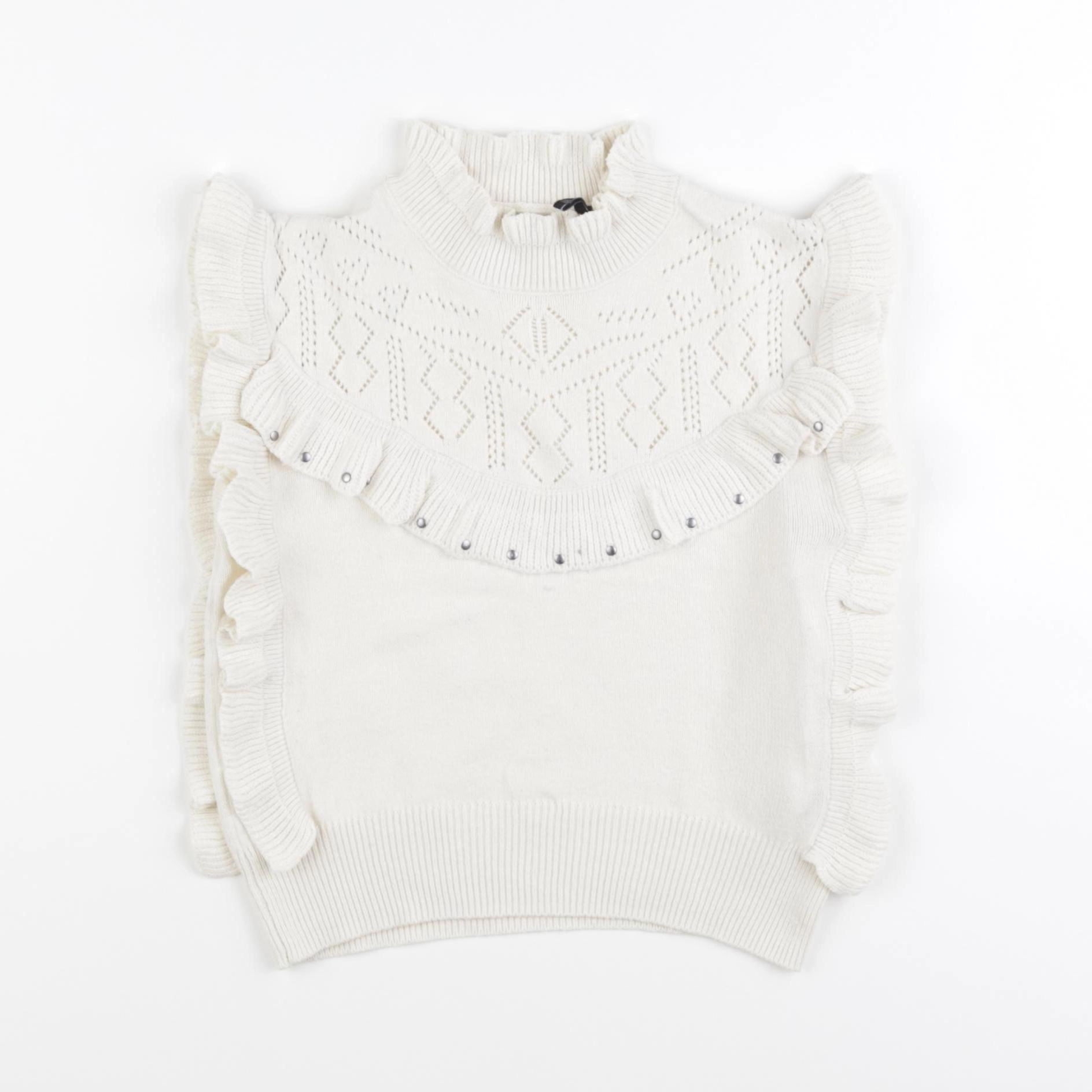 IKKS - pull beige - 6 ans