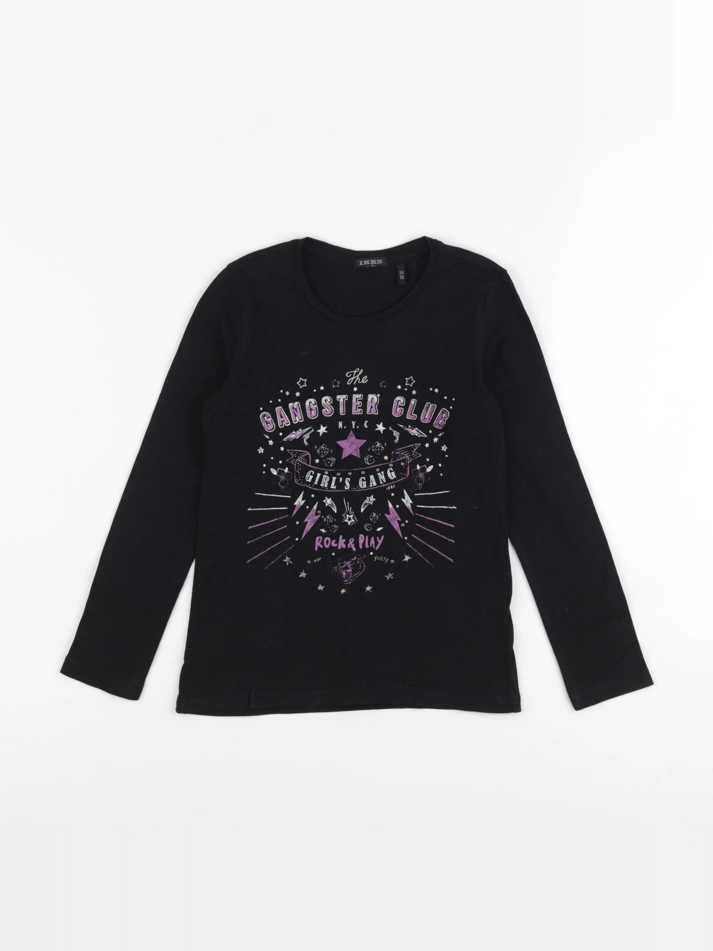 IKKS - tee-shirt noir - 6 ans