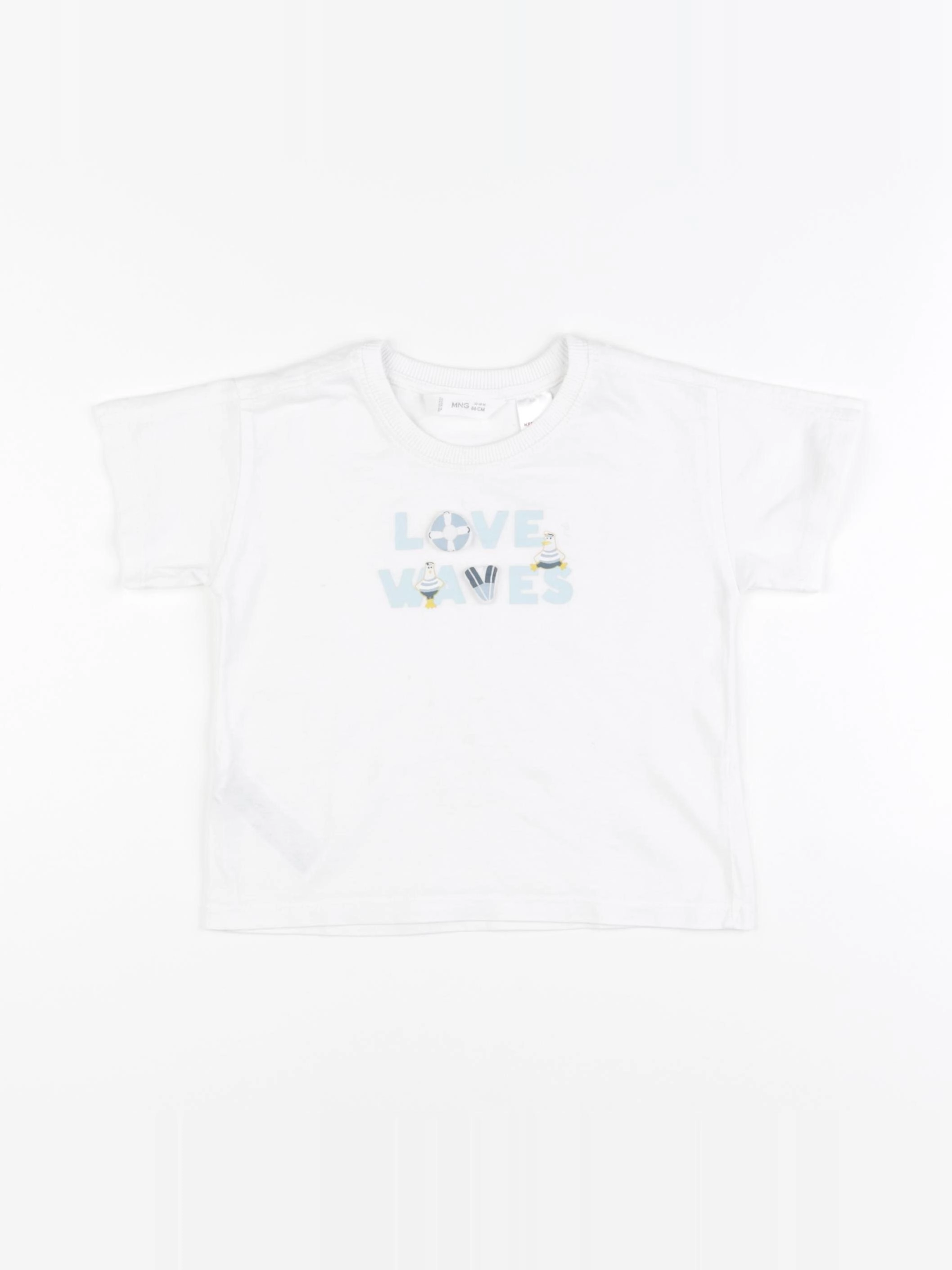 Mango - tee-shirt blanc - 12/18 mois