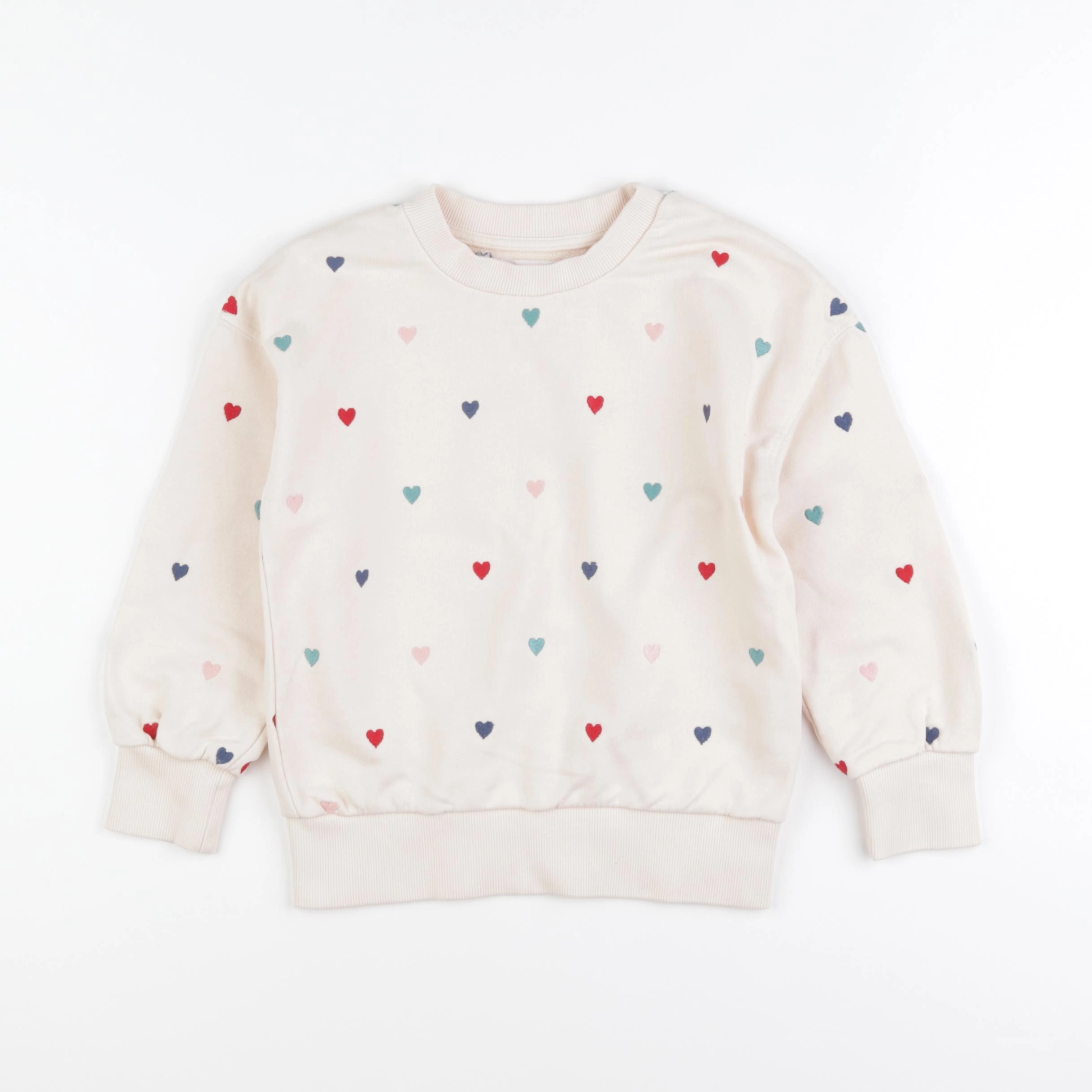 Monoprix - sweat beige - 6 ans