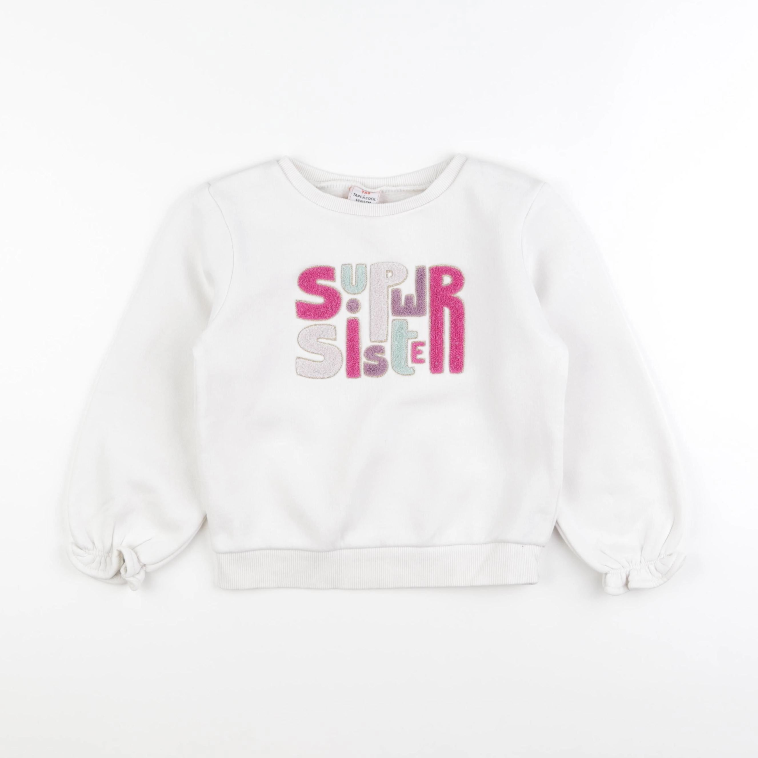 Tape à l'oeil - sweat blanc - 6 ans