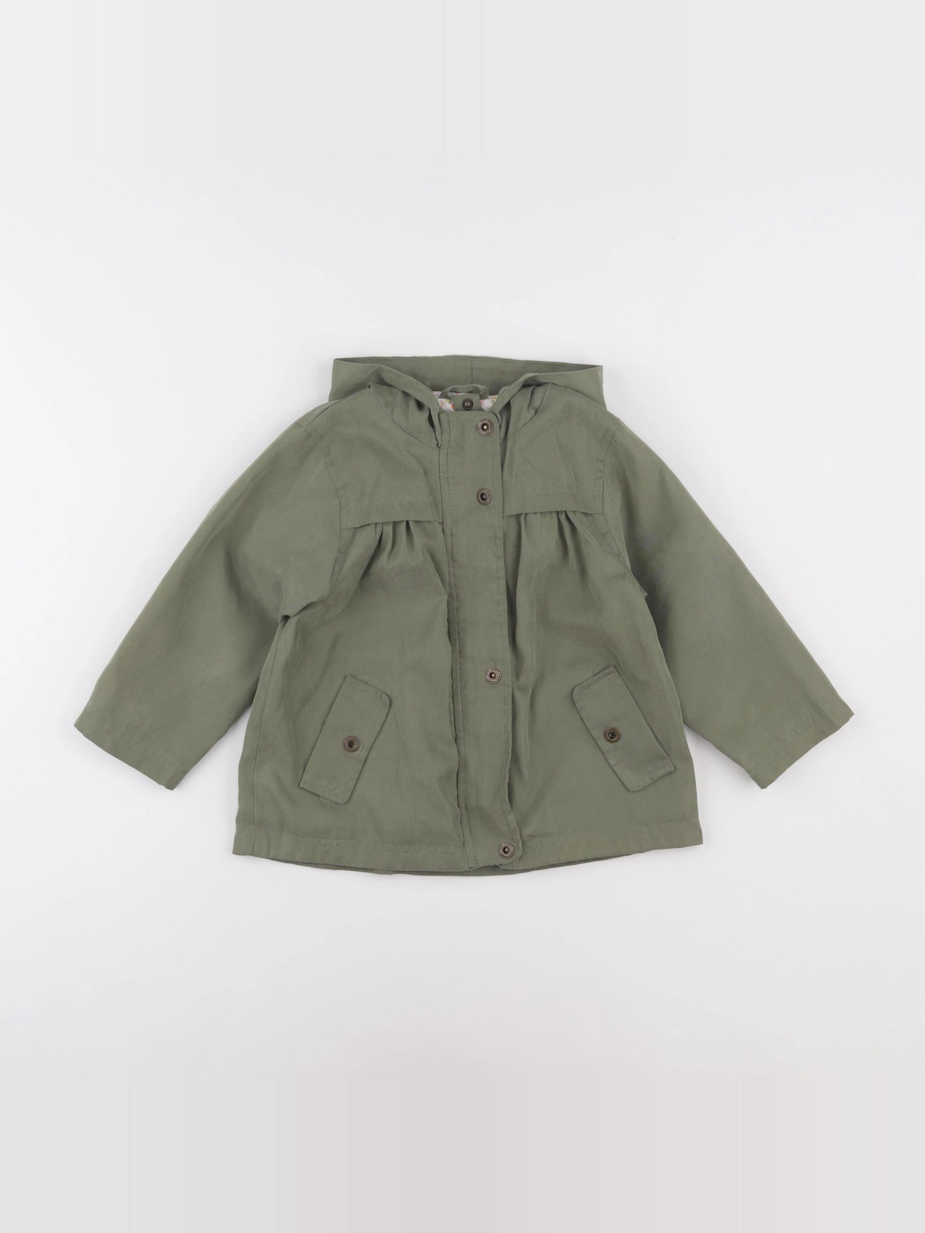 Vertbaudet - trench vert - 3 ans