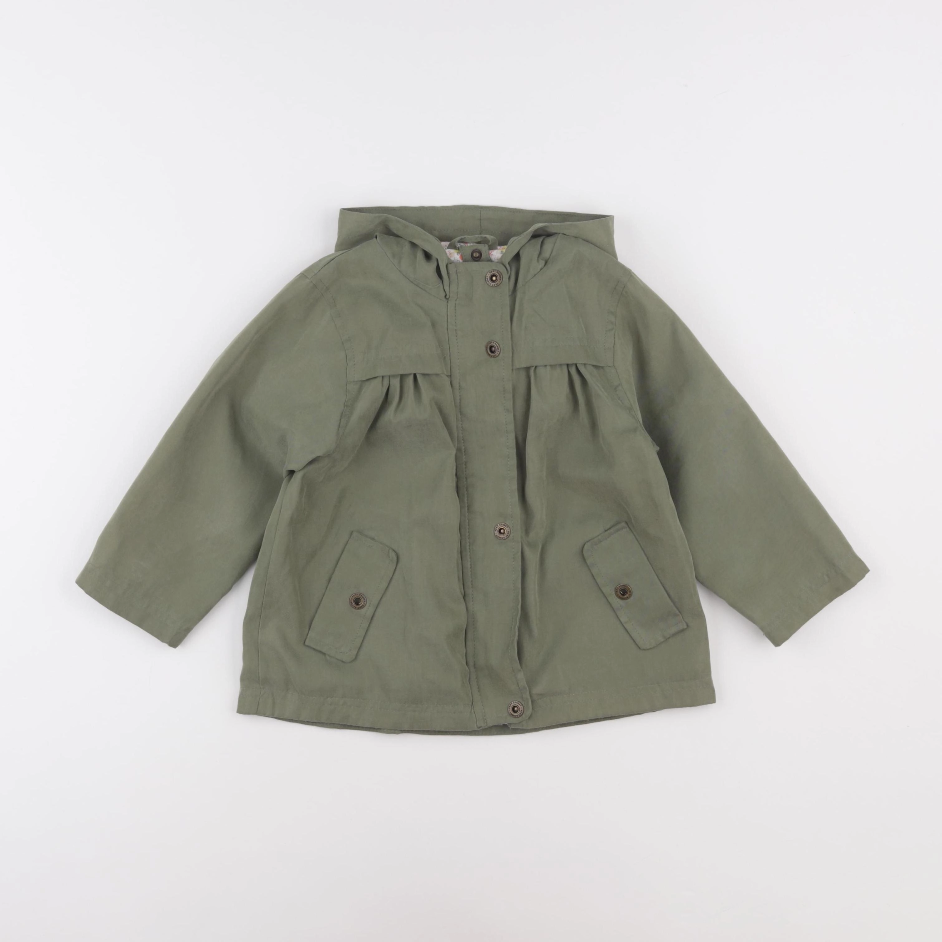 Vertbaudet - trench vert - 3 ans