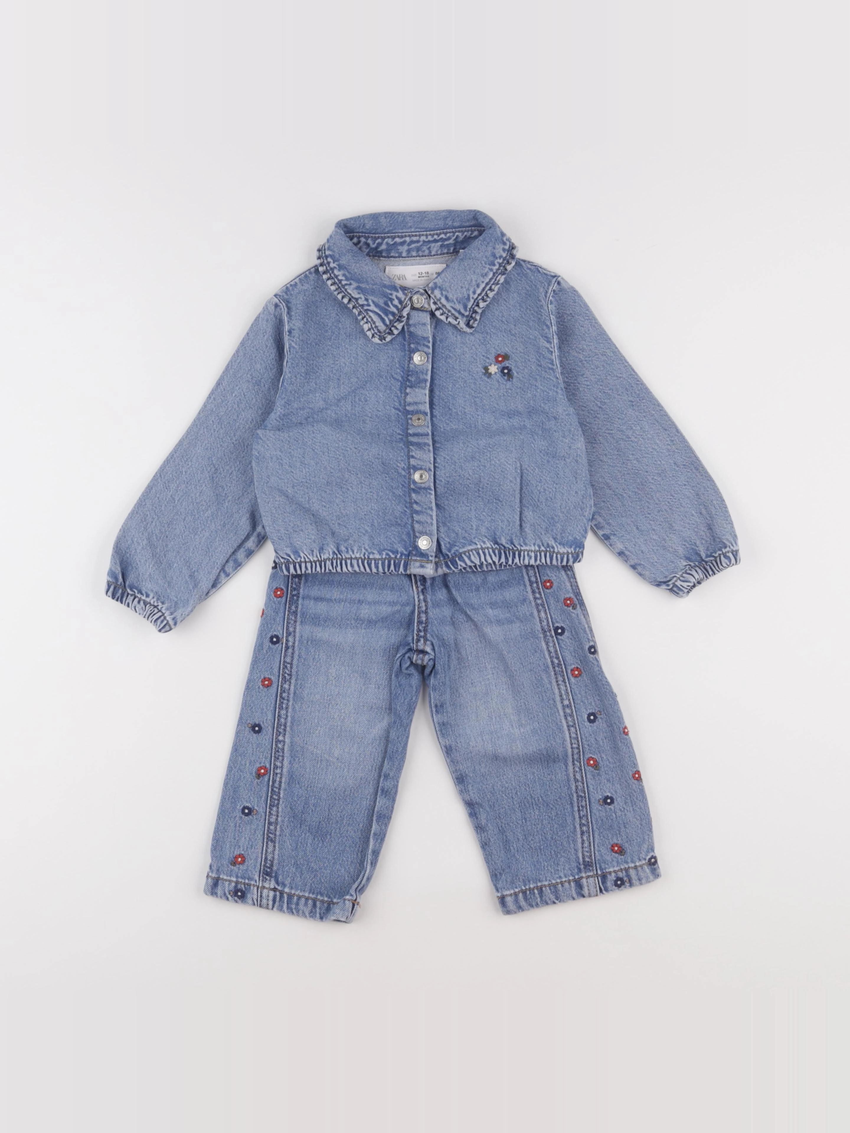 Zara - ensemble bleu - 18 mois
