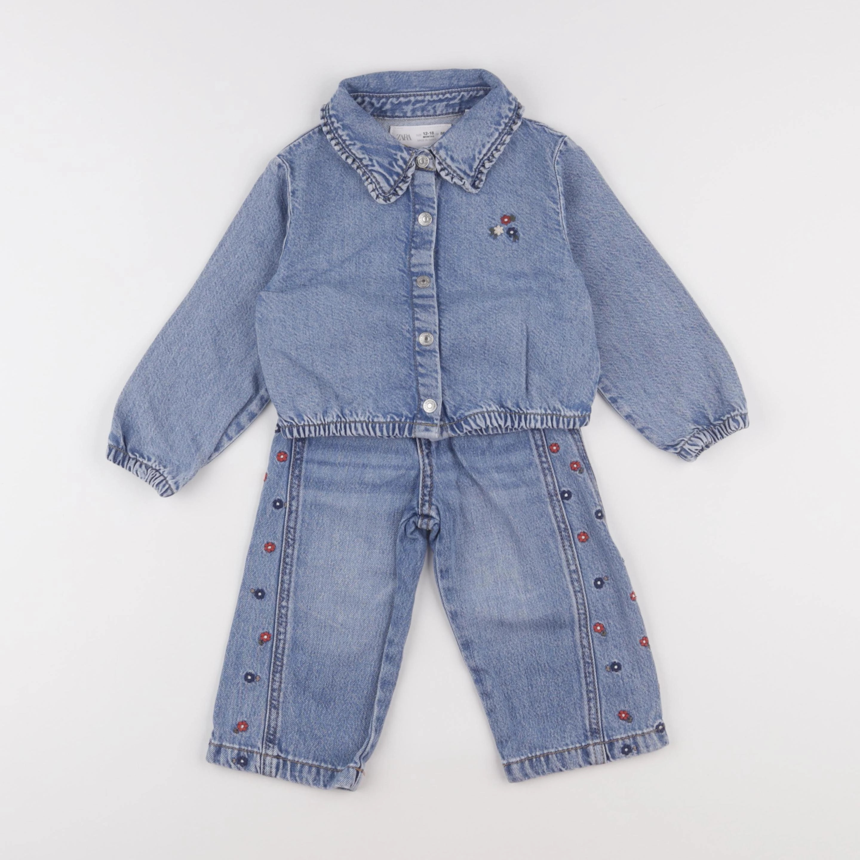 Zara - ensemble bleu - 18 mois