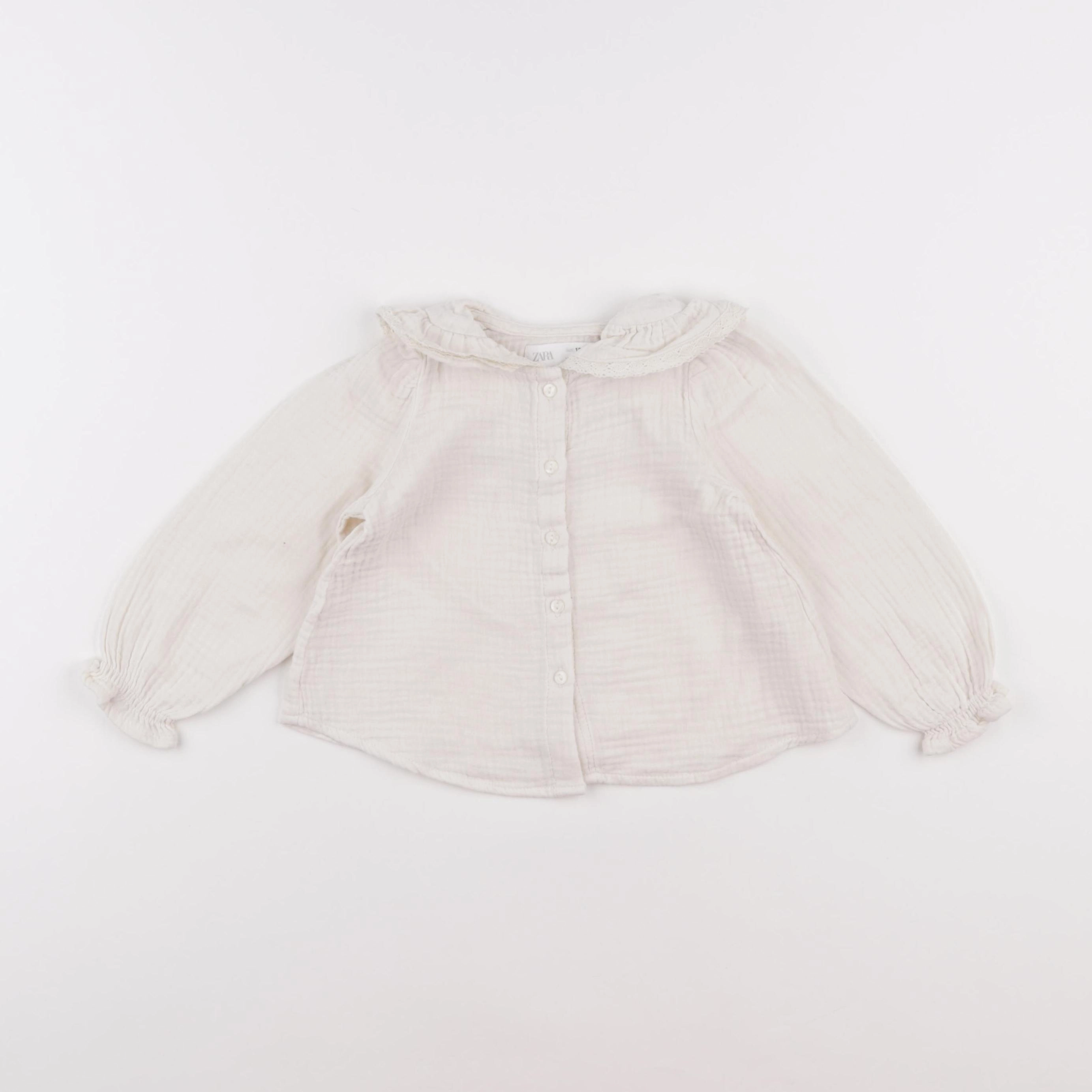 Zara - blouse beige - 12/18 mois