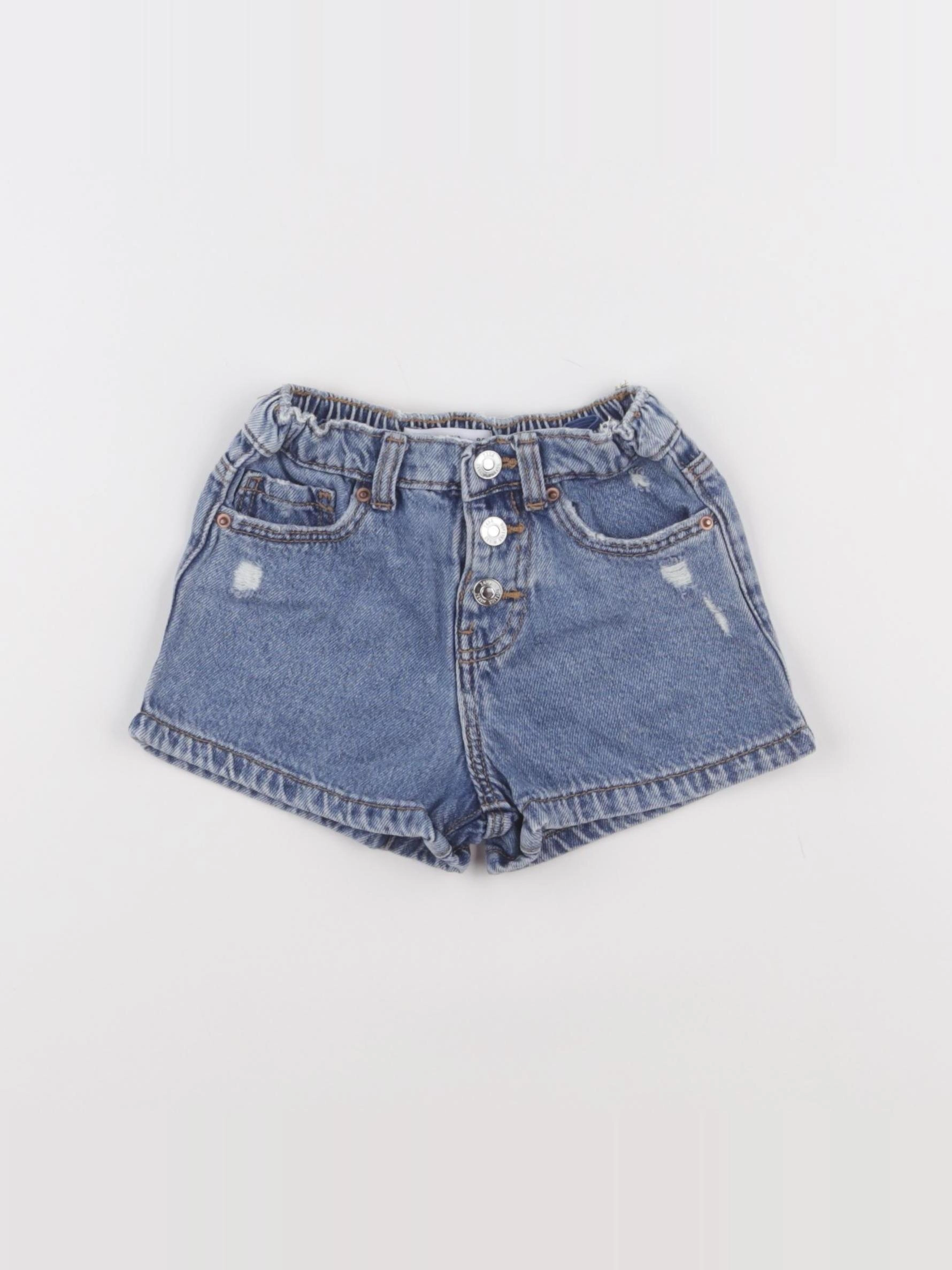 Zara - short bleu - 18 mois